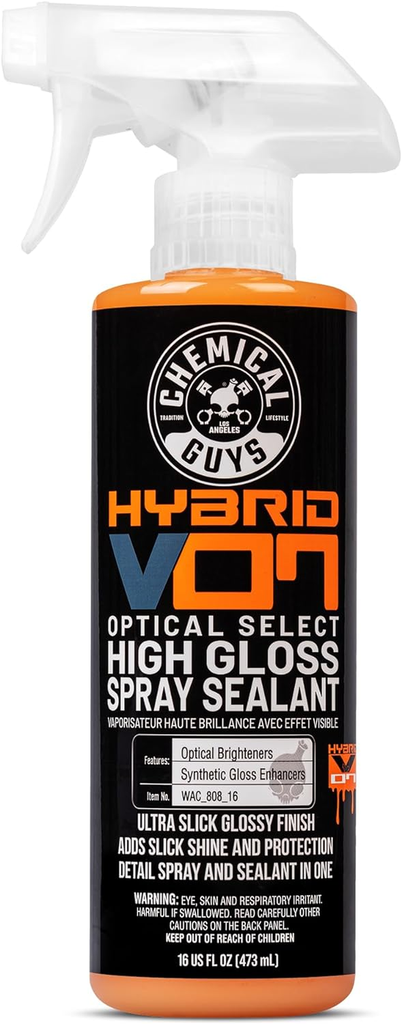 Chemical Guys Hybrid V7 Optical Select High Gloss Spray Sealant & Quick Detailer (Safe for All Finishes Including Ceramic Coatings), 473 Ml image number 6