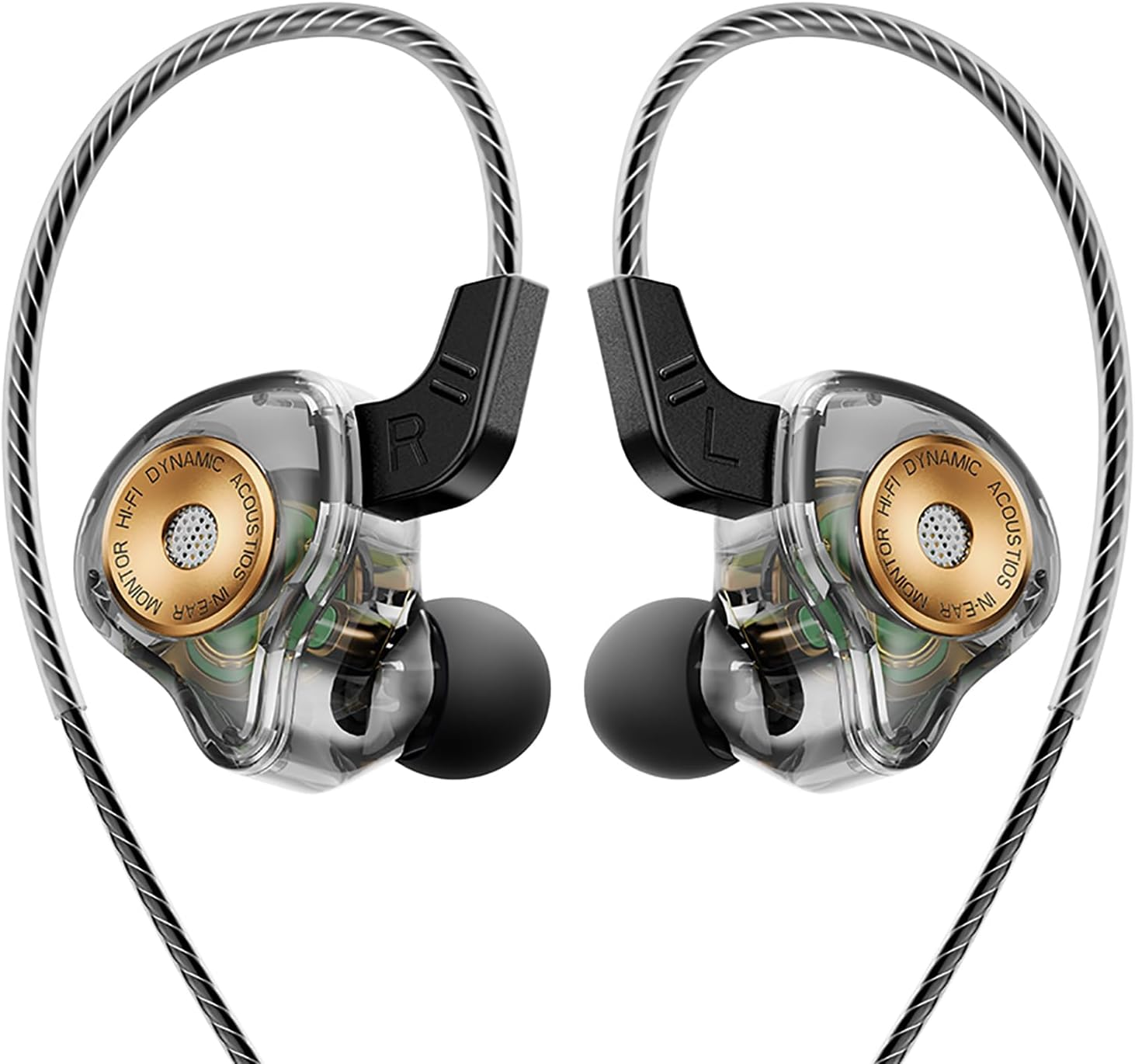 QKZ Ak6-Ultra Wired Earphones 3.5Mm AUX In-Ear Headset with MIC Dynamic Hifi Sound Earbuds Sports Game Music for Phone Tablet PC (Colful)