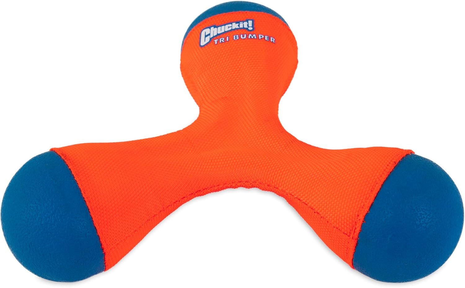 Chuckit! 52062 Tri Bumper Dog Toy, Orange/Blue, Medium image number 1