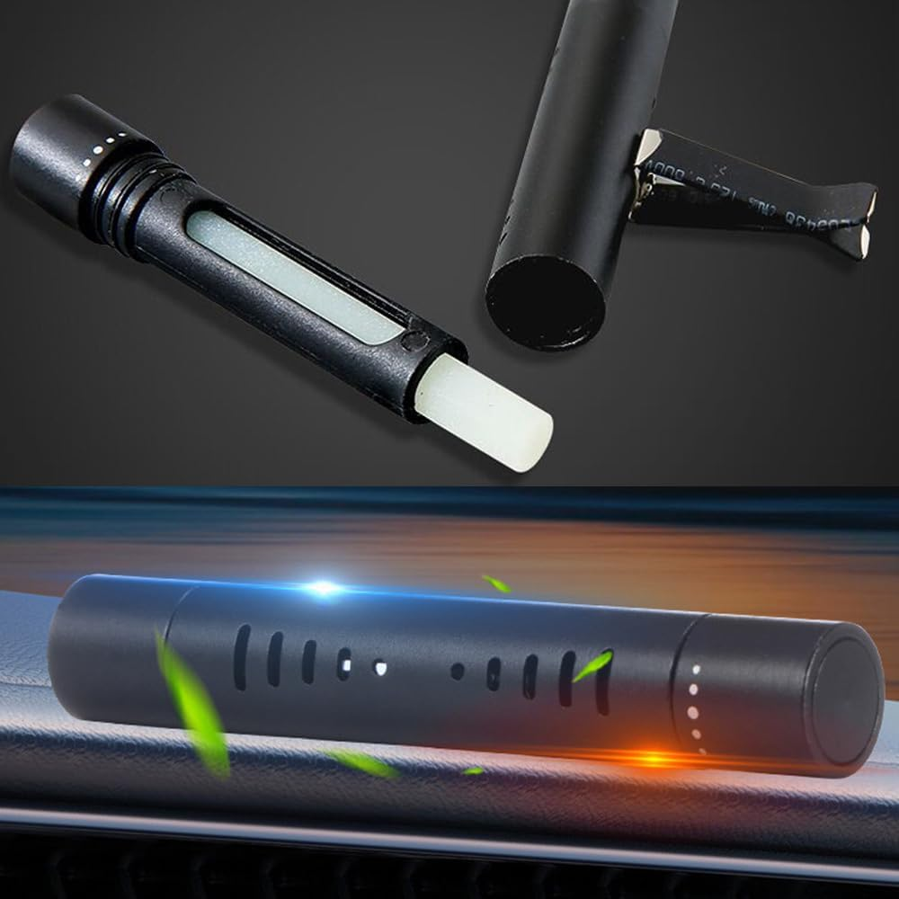 2Pcs Car Air Freshener Diffuser Vent Clips - Car Perfume Diffuser with 12 Refill Sticks for Cars, Office, Kitchen, Bathroom & Pet Houses,Car Decoration Accessories image number 1