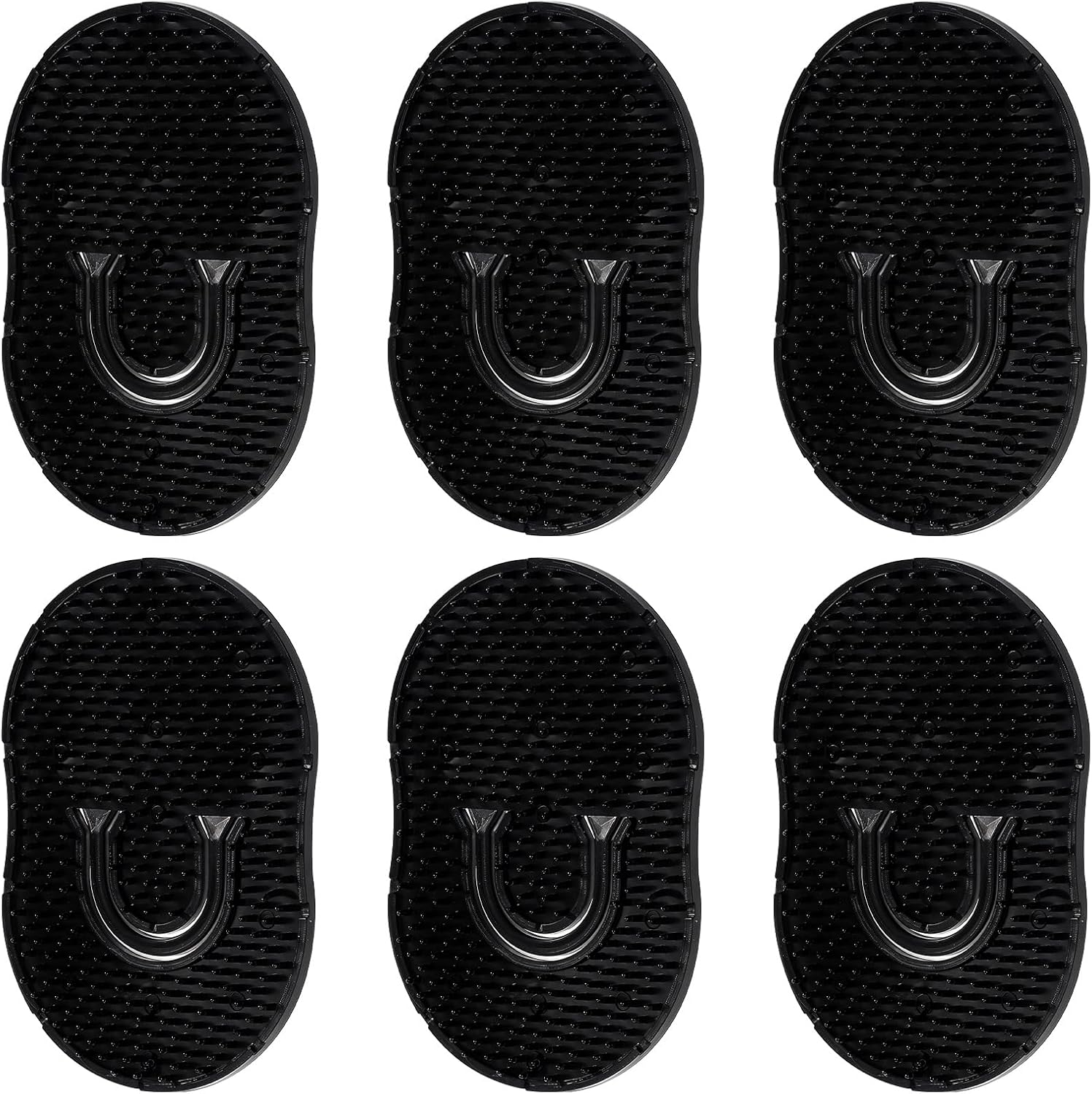 Thinp 6 Packs Palm Combs for Men,Portable Pocket Brush Soft Pocket Combs for Men Plastic Finger Brush for Hair Shampoo Pocket Comb Massage Pocket Combs for Men Women Home Travel Use (Black) image number 6