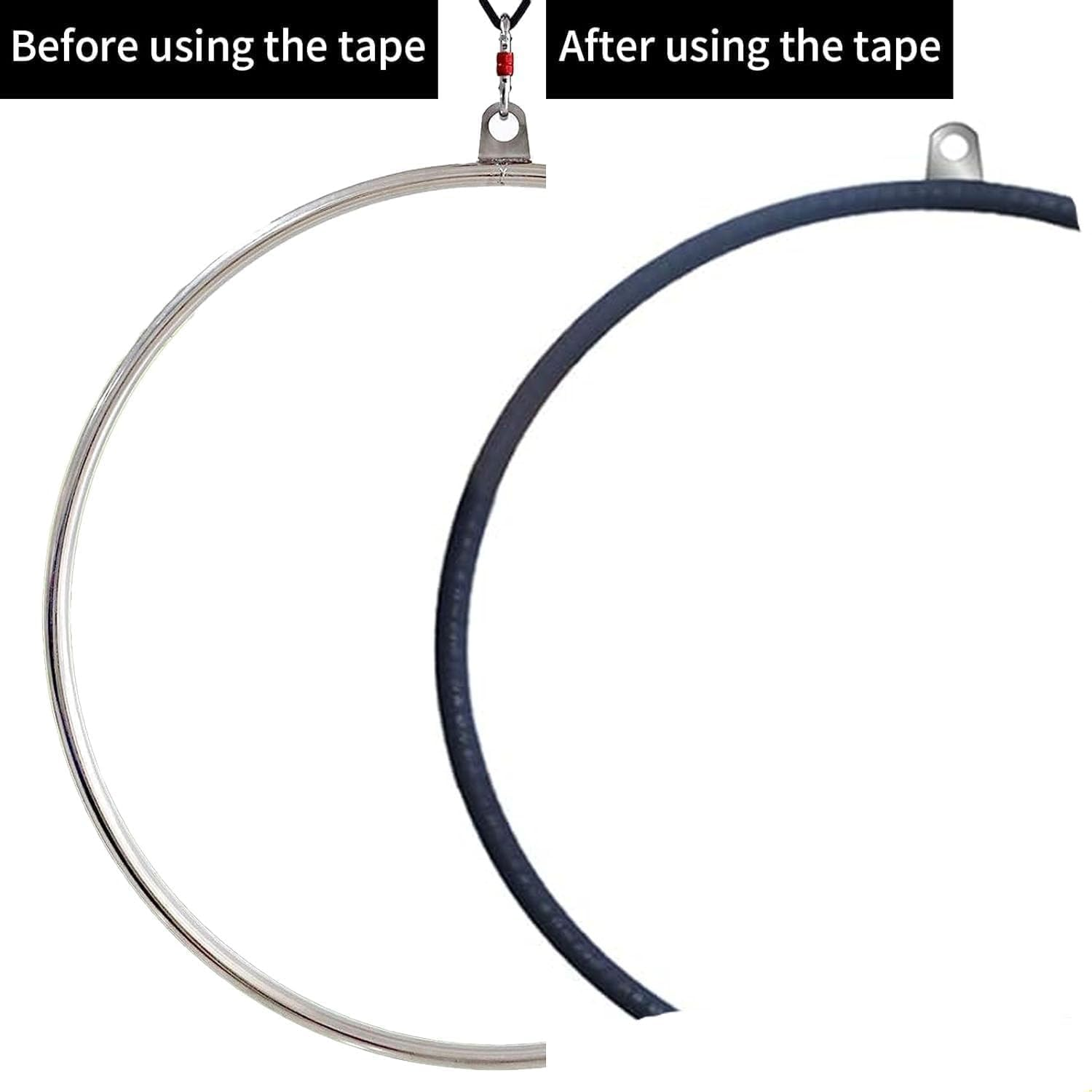 3 Roll Athletic Tape,Adhesive Non-Slip Grip Tape,Sports Tape for Wrapping Exercises Gymnastics,Sports Bandage, Handlebar Handshake Tape, Aerial Hoop Tape(16.4Ft X 2 Inch,Black) image number 3