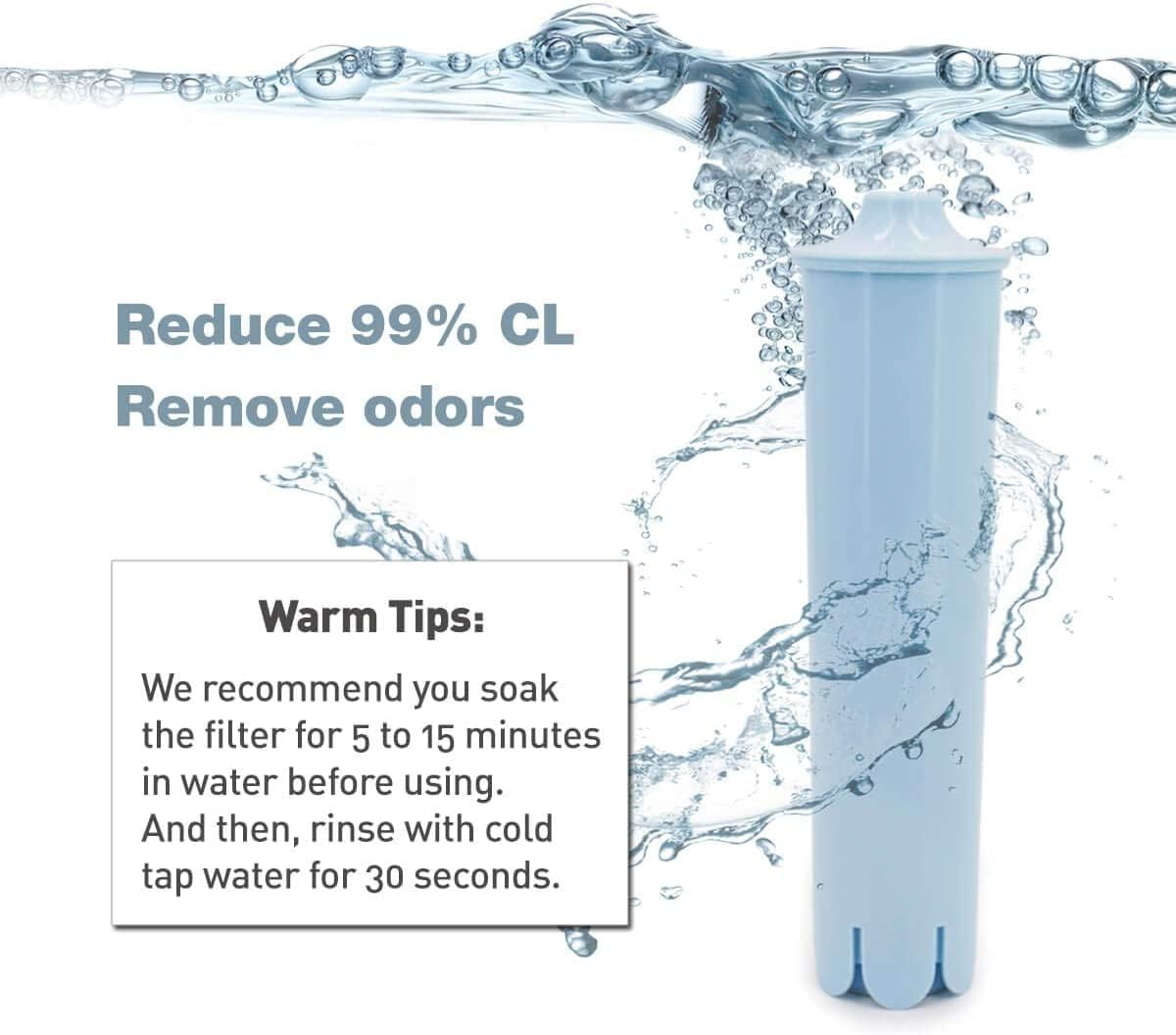 Crystal Pure 4-Pack Water Cartridge Filter Compatible with Jura Claris Blue Java ENA 71311 201303 67007 71312 71445 67879 Jura Espresso Clearyl Impressa F8, F7 Coffee Machine image number 3