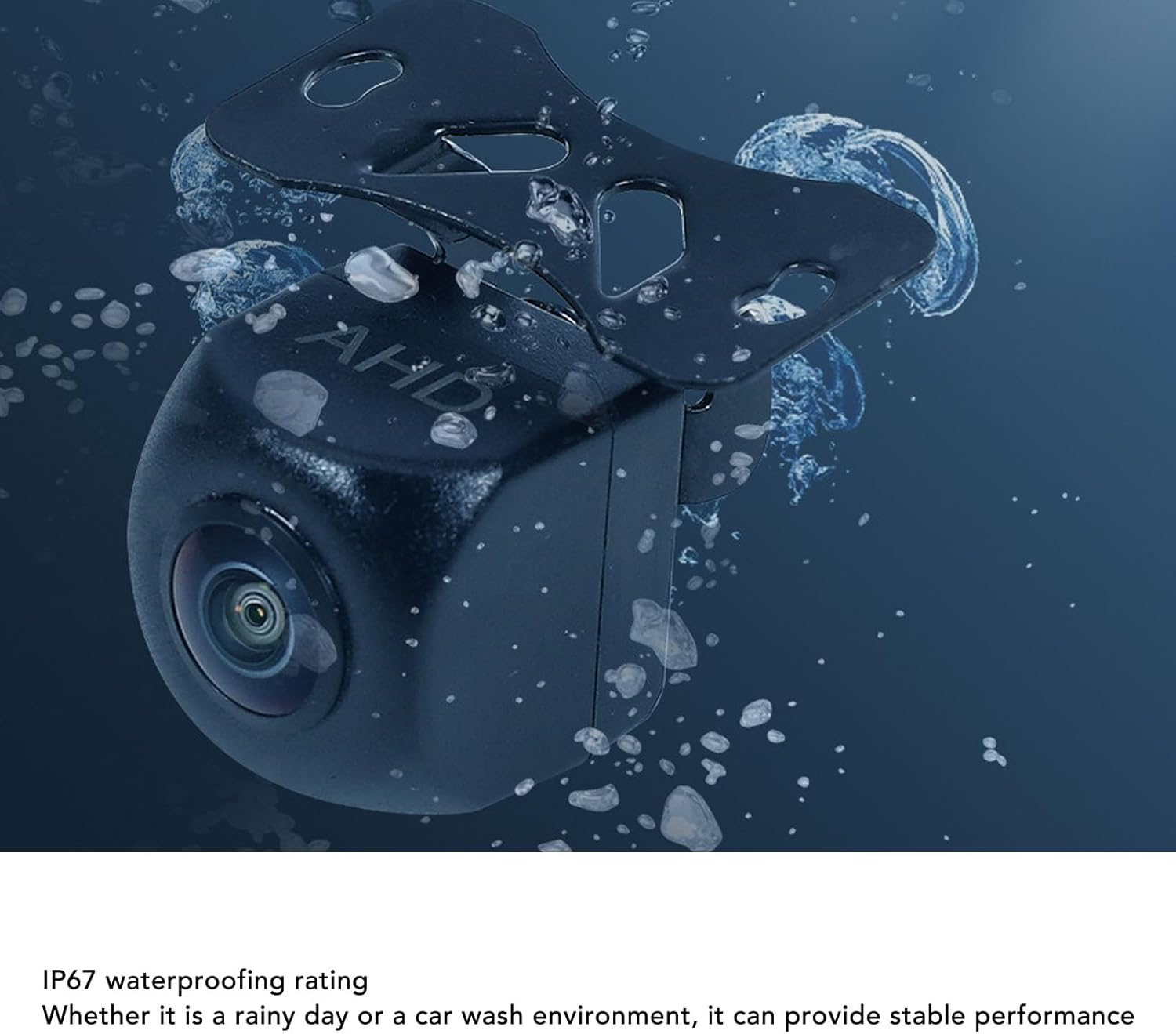 Backup Camera, External Backup Camera for Car, AHD 1080P Metal 170 Degree Wide Angle Rearview Reversing Camera, Reverse Rear View Camera for Car Vehicle SUV RV image number 3