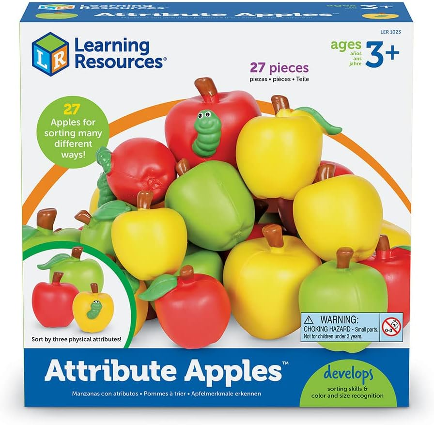 Learning Resources Attribute Apples, Sorting and Matching, Set of 27 Pieces, Ages 3+ image number 5