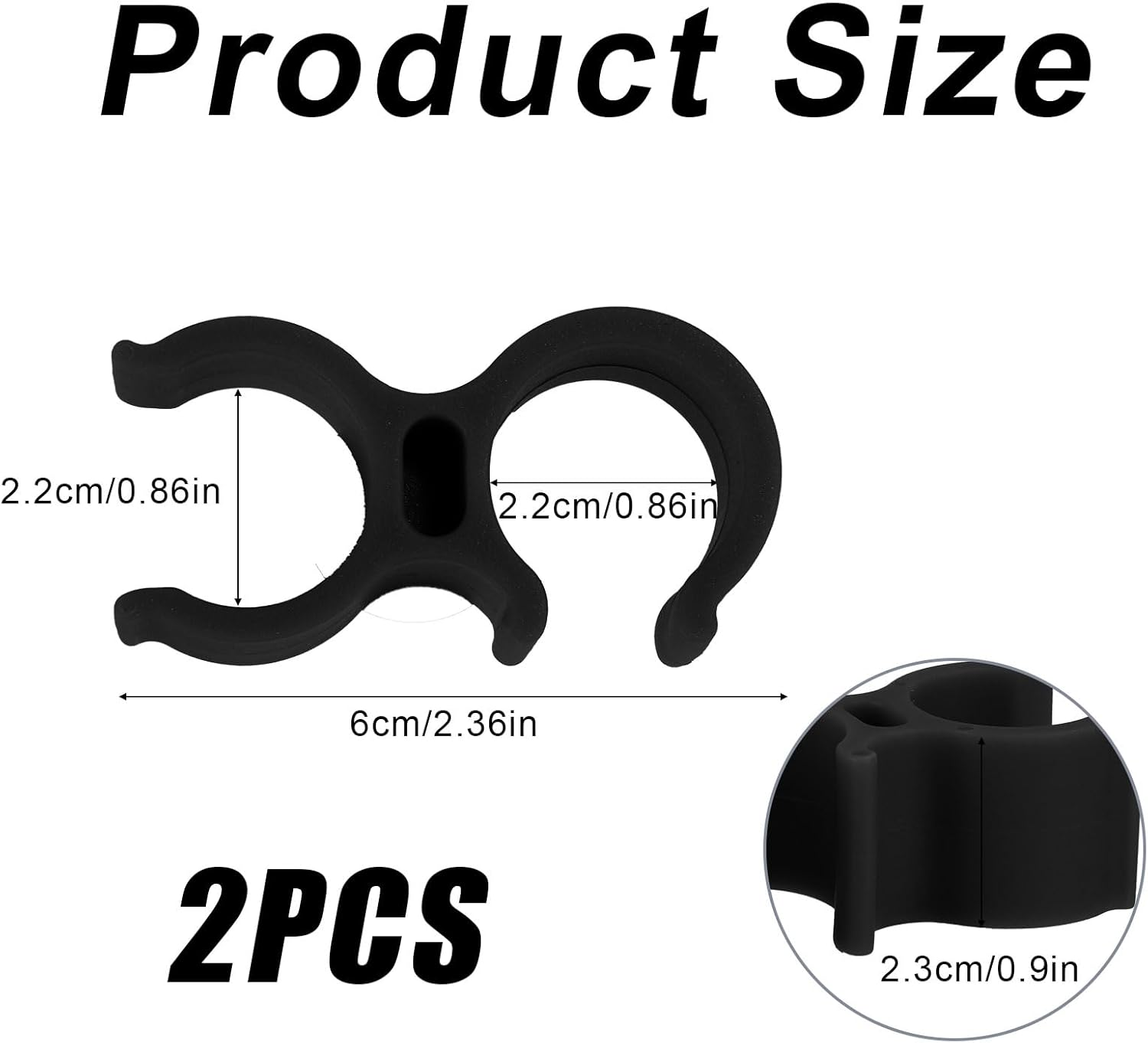 2Pcs Shower Head Holders, Universal Shower Head Holder Bath Chair Showers Holder Attachment for Elderly Disabled Users Accessories for Bath Stool Transfer Bench Showers image number 6