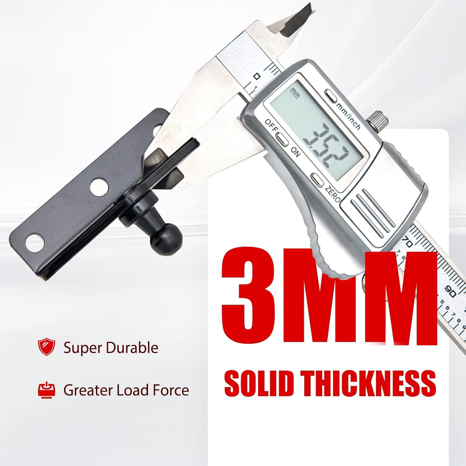 Vepagoo 10MM Gas Spring Lift Strut Bracket Ball Stud Black Mounting Bracket for Lift Support Prop, Pack of 4 image number 3