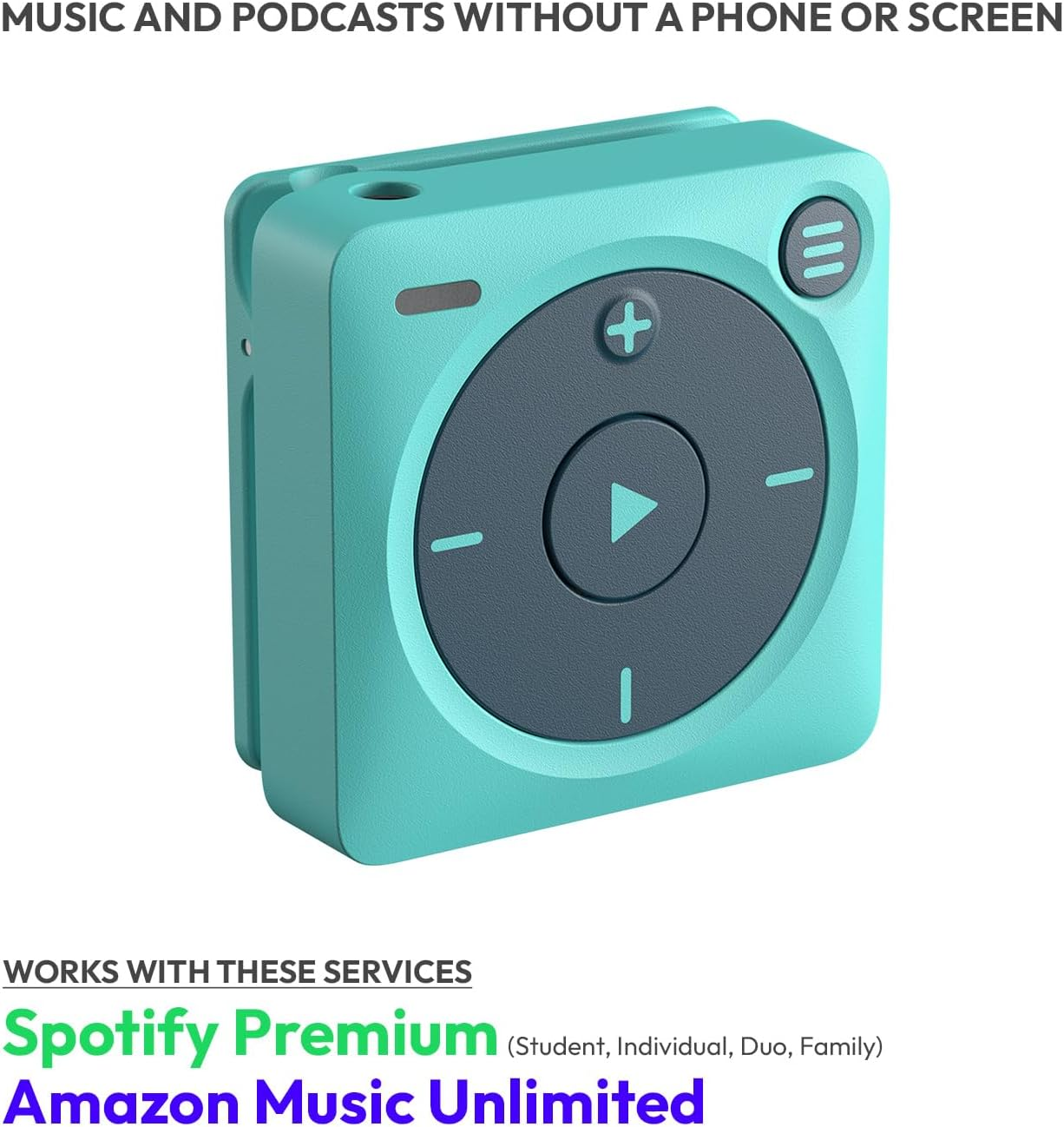 Mighty 3 Spotify & Amazon Music Player (2026 Edition) &ndash; Portable, Screen-Free, Works Offline &ndash; Compatible with Bluetooth & Wired Headphones &ndash; Stores 1,000+ Songs &ndash; No Phone Required (Blue) - Lavender image number 7
