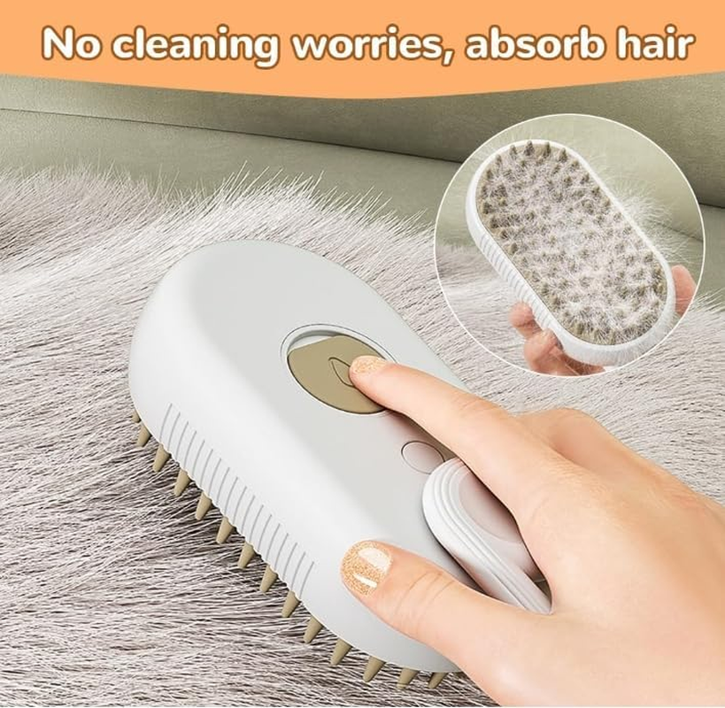 DWYYWSM Cat Steam Brush for Shedding, Steam Brush for Indoor Cats, Water Brush, Cat Spray Mist Massaging Brush, Pet Hair Removal Brush, Suitable for Cats, Dogs and Rabbits, Cat Cleaning Brush image number 6
