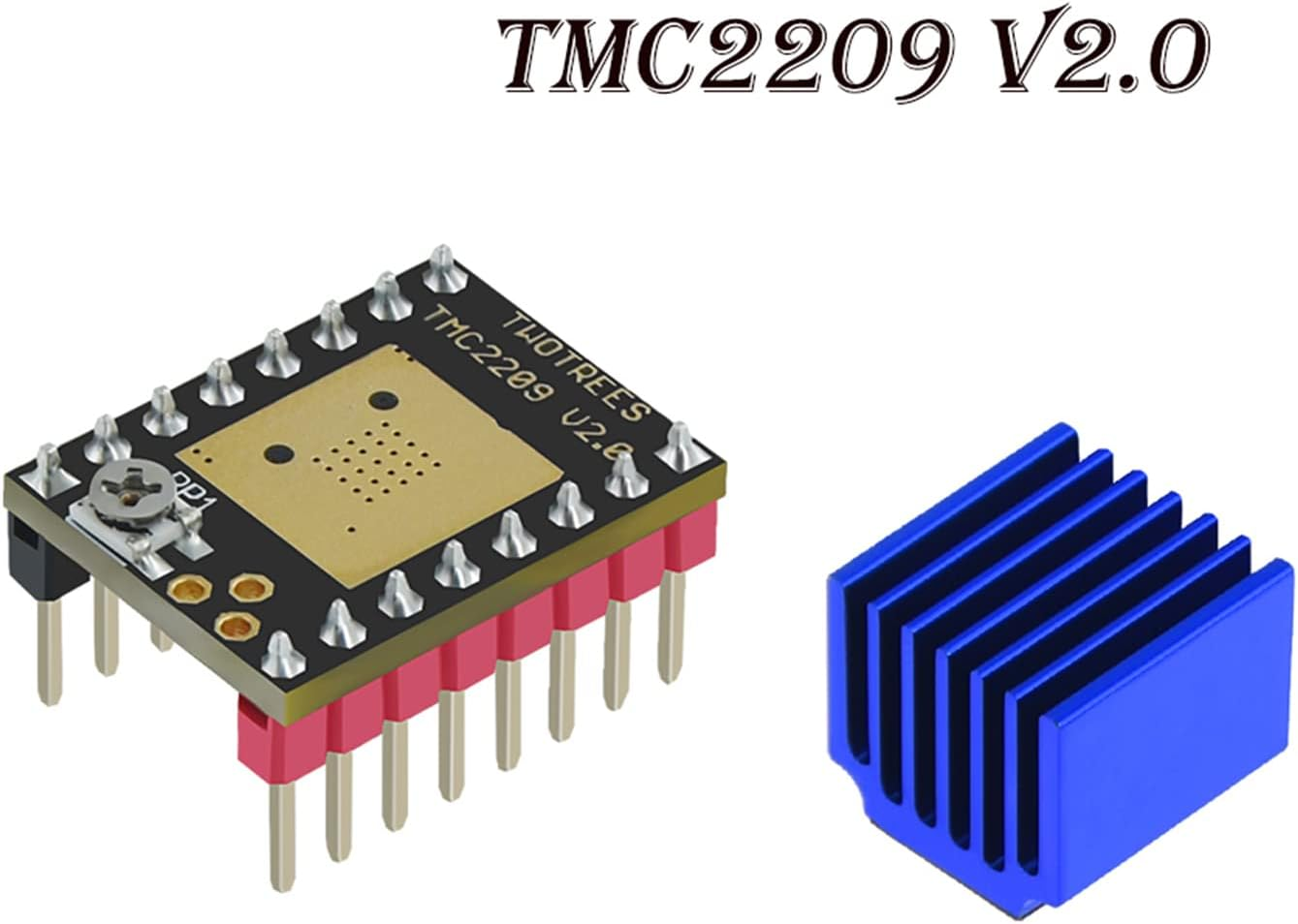 Dohocall TMC2209 V2.0 Stepper Motor Driver with Heatsink for 3D Printer 256 Micro Steps 2.5A - SKR1.3 1.4 for Robin-Nano image number 4