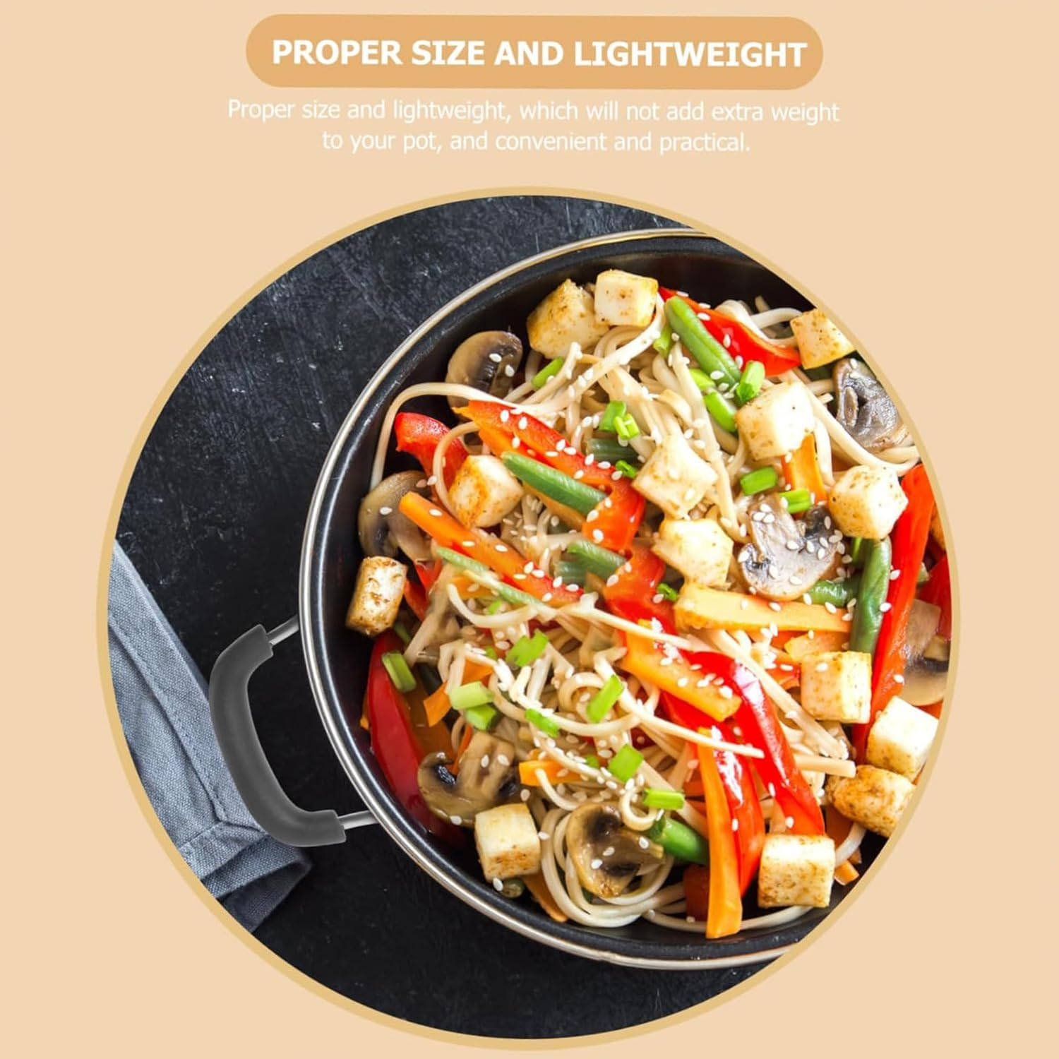 Lyfengdeam 2 Pcs Pot Side Handle Replacement, Black, 12X6.2Cm, Universal Cookware Lid Handle, Easy to Install & Clean, Durable & Strong, Suitable for Pressure Cooker, Steamer, Stockpot