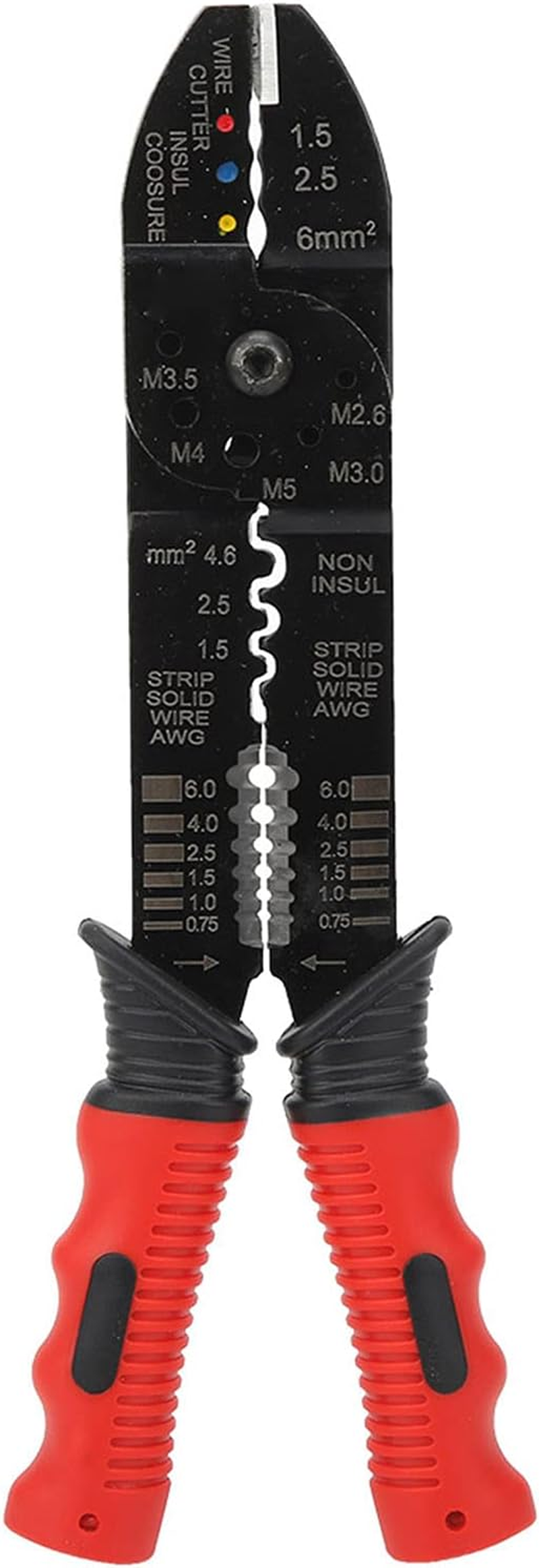 Terminal Crimper Multifunction Crimping Tool Industrial Supplies FS051 for Professional Electricians image number 3