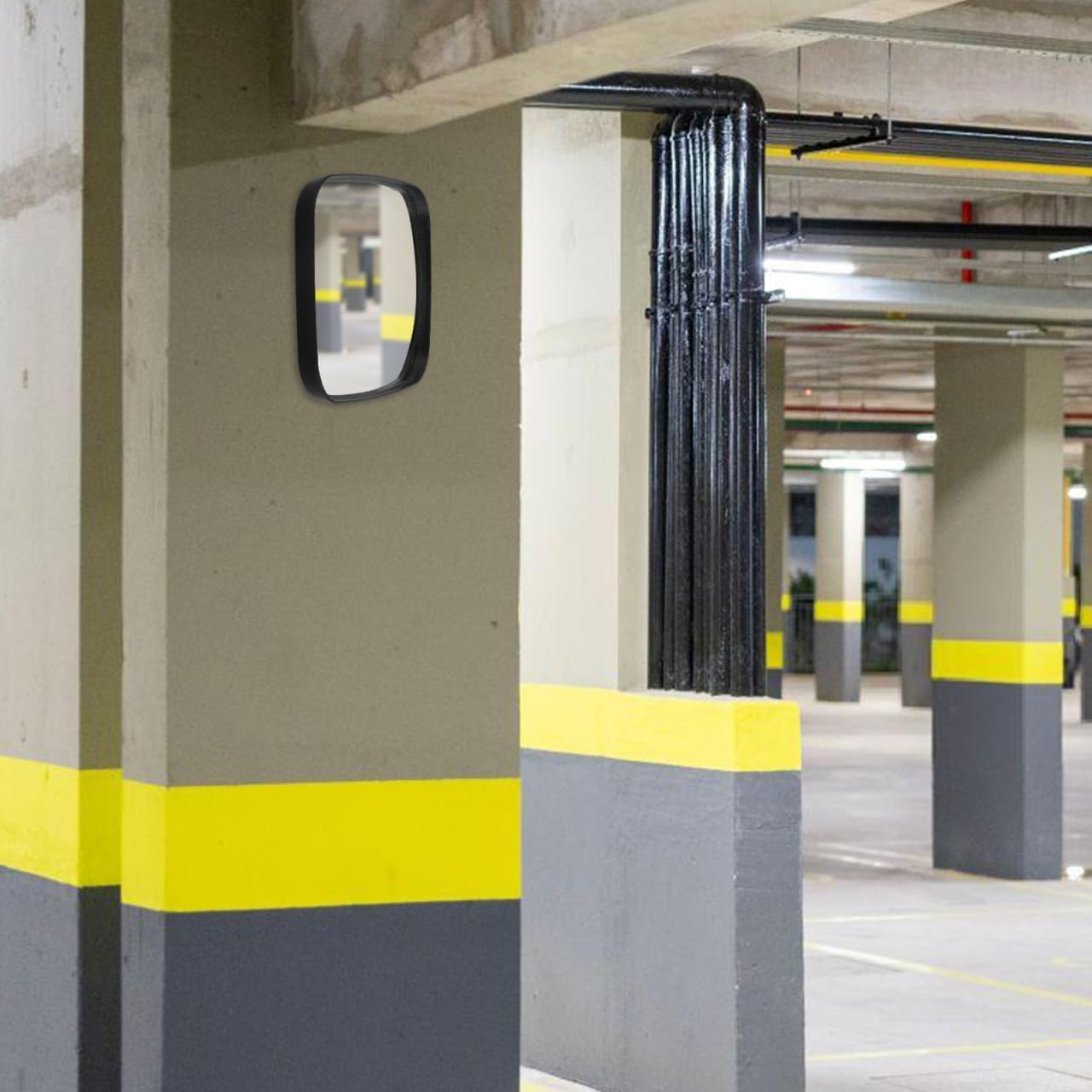 Iplusmile Enhanced Visibility Convex Driveway Mirror Wide Angle Parking Garage Mirror image number 3