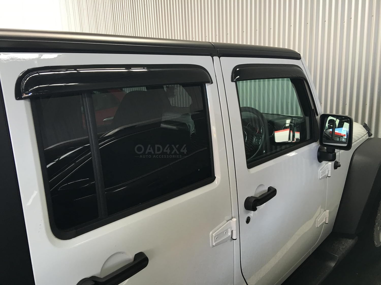 OAD4X4 Weathershields Compatible with Jeep Gladiator Dual Cab 2020-Onwards, Weather Shields Window Visors Wind Deflectors Sun Rain Guard 4PCS Set