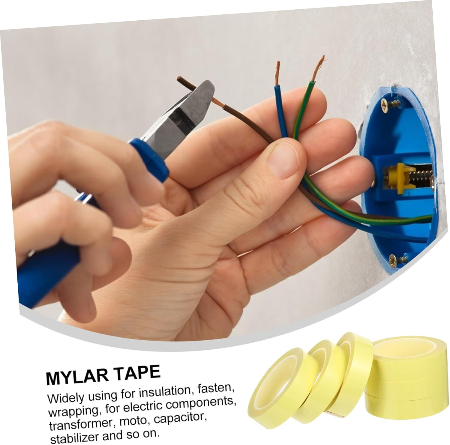 ULTECHNOVO 6Pcs Heavy Duty Double Sided Insulation Tape Mara Tape for Electric Components Random Color image number 2