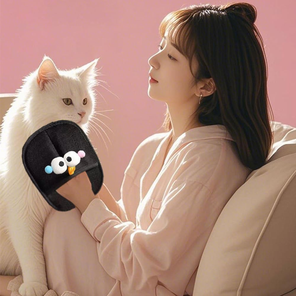 Tcdwla Pet Hair Remover Glove, Pack of 2 Fur Magnet 22 X 16 Cm, Hair Removal Glove, Reusable, Grooming Care for Cats and Dogs image number 6