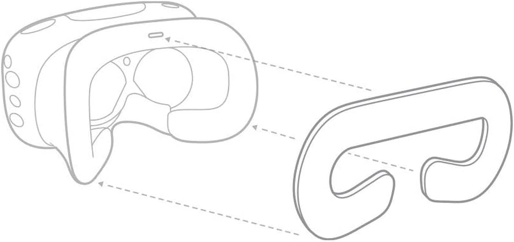 Hyperkin Faux Leather Foam Guard Replacements for HTC Vive (2-Pack)