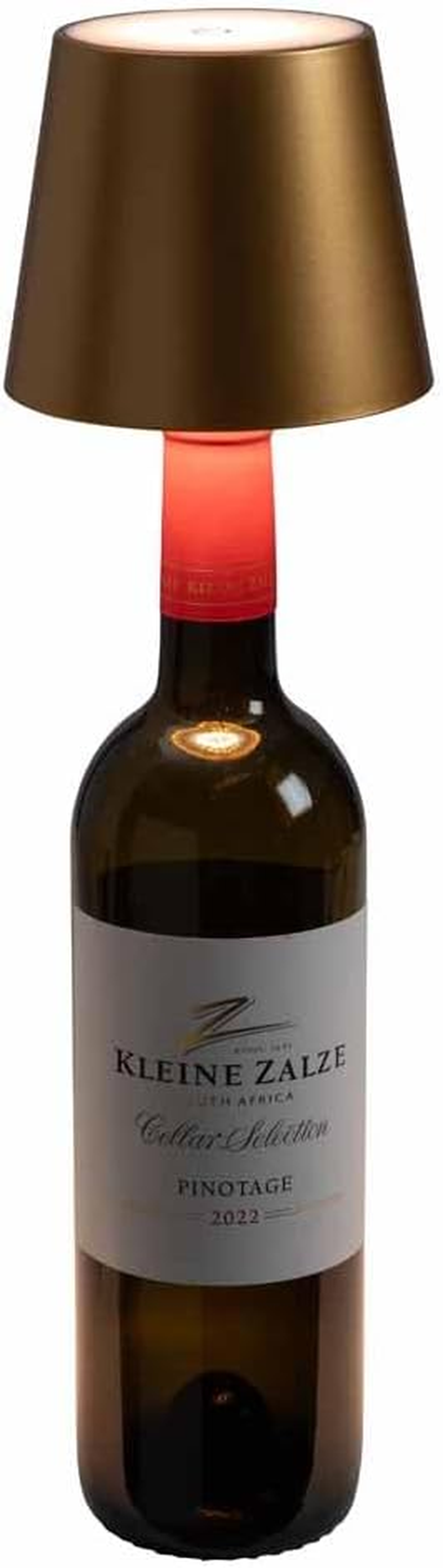 Eurotops the Creative Bottle Light, LED Battery Table Lamp for Wine Bottles, Wireless Mood Light with USB, Upcycling Decoration for Bottles image number 4