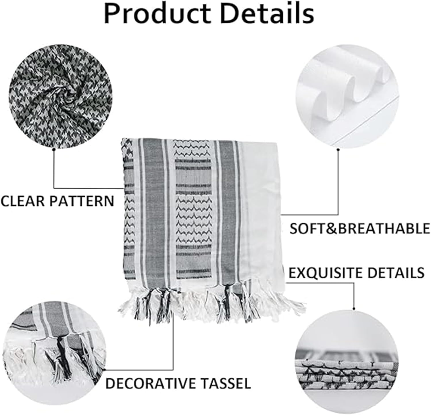 Australian Outback Tactical Scarf - Breathable Cotton Shemagh Wrap for Surfers & Hikers | UV Protection Sun Shield for Bushwalking/Beach