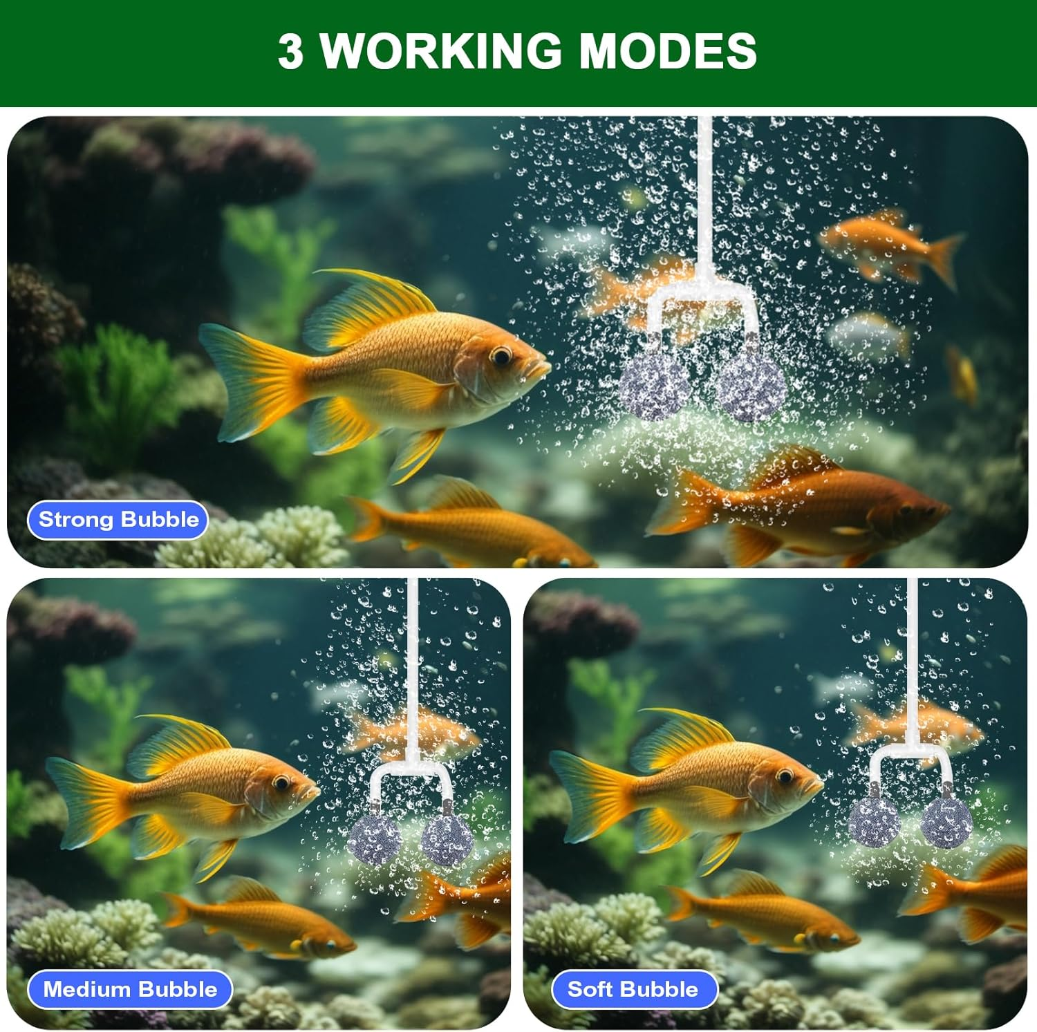 Upgraded Digital Display Solar Pond Aerator, 3 Working Modes(Low/Med/High) Solar Aerator for Outdoor Ponds with Timing Function, Solar Air Pump with Bubble Regulator for Small Ponds, Fish Tanks image number 2