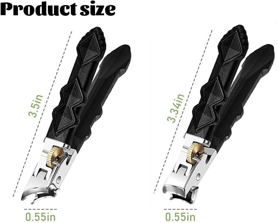 Zoerely Orthoclip, Goredny/Fanyil/Glosrity/Glosritystore Orthoclip Nail Clippers, Wide Jaw Opening Nail, Double Configuration of Oblique and Flat Mouth, Splash-Proof Design, for Thick Nails (2Pcs*Slant Blade) - 1Pcs*Slant Blade image number 4