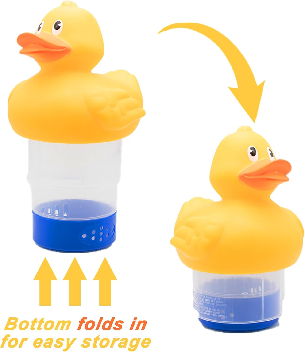 WWD Chlorine Floater, Duck Floating Pool Chlorine Dispenser for 3" Chlorine Tablets for Pool, Bromine Holder image number 4