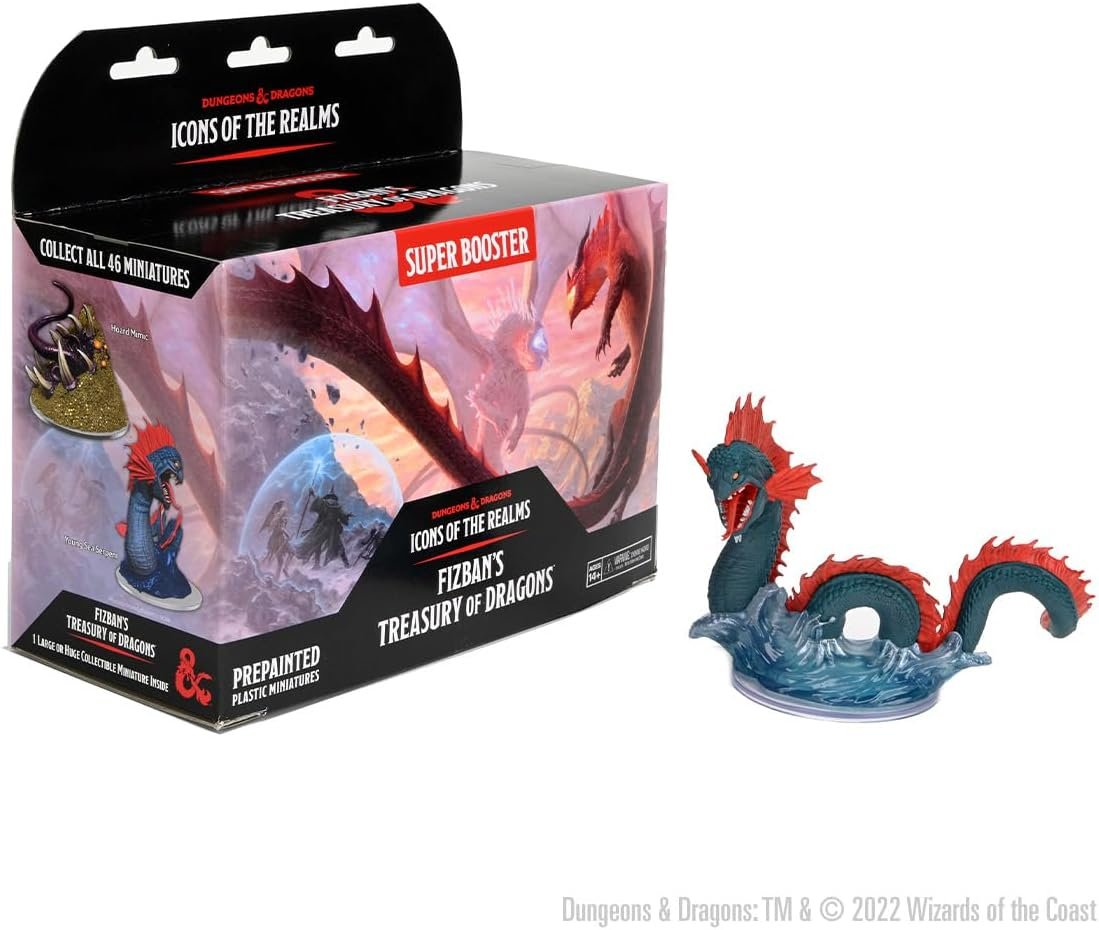 Wizkids D&D Icons of the Realms: Fizban'S Treasury of Dragons with Booster 8 Ct Brick Set 22 Miniature Figure image number 2
