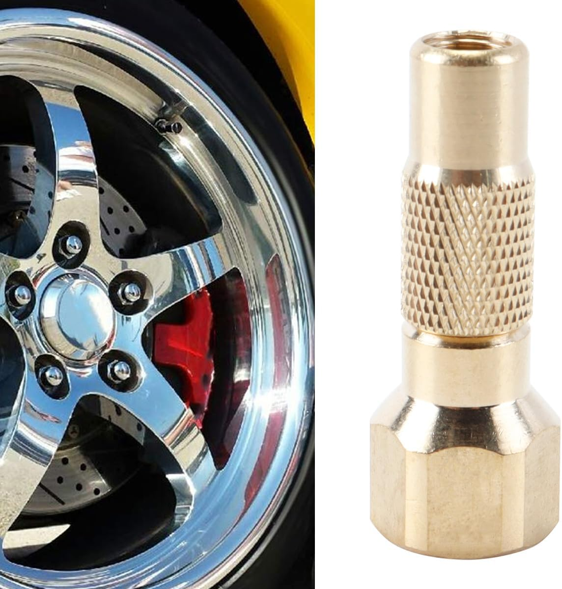 Schrader Female to 1/4 Npt Female Tire Inflator Compressor Pump Connector Accessories Durable Fit for Car Bike Motorcycle image number 4