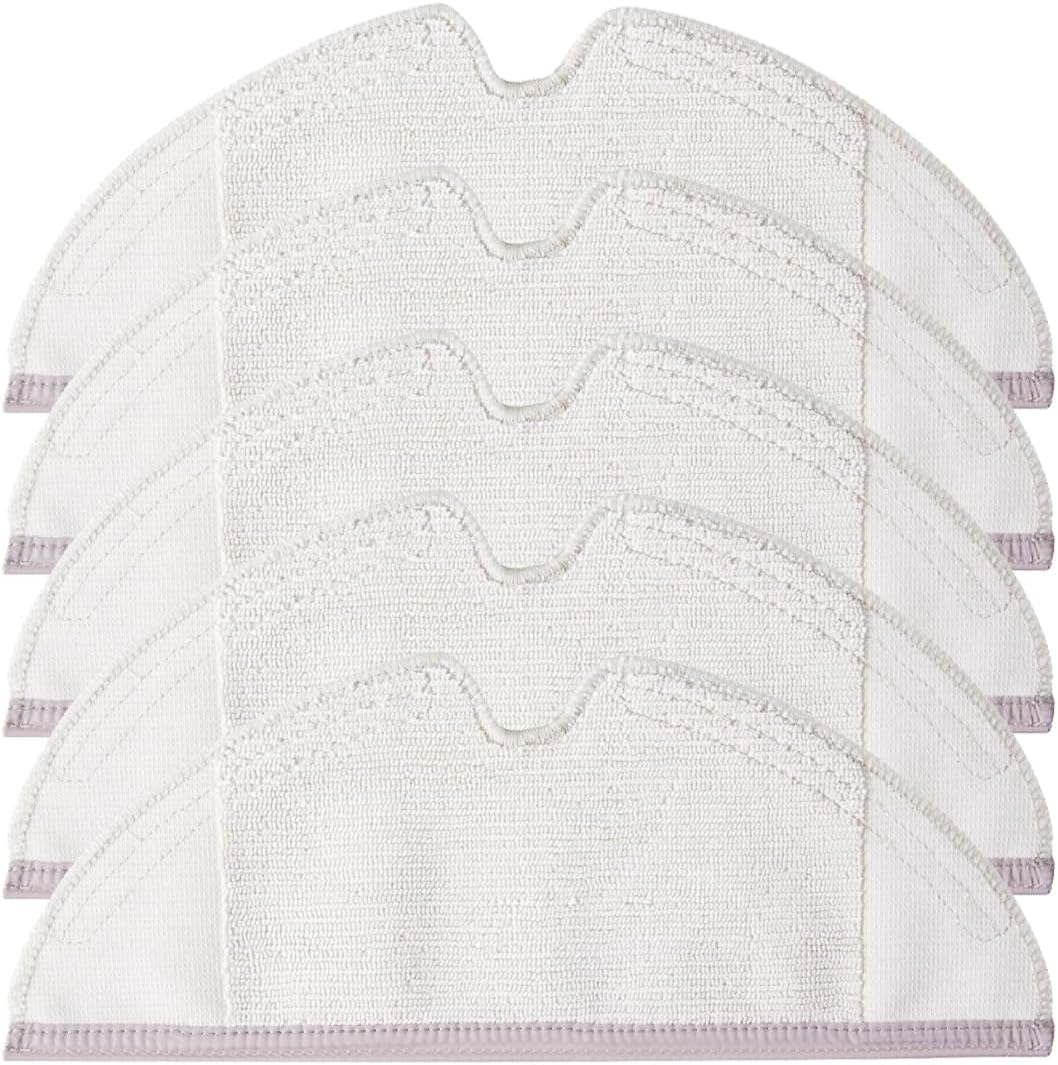 12Pcs Microfiber Mop Cloth Pad for Roborock Q Revo,Qrevo S,Qrevo Pro,Qrevo Plus,Qrevo Master,Qrevo Slim,Qrevo Curv,Qrevo Edge,Qrevo Maxv,Saros 10R,QV35A Robot Vacuum,Washable Mopping Cloth Accessories