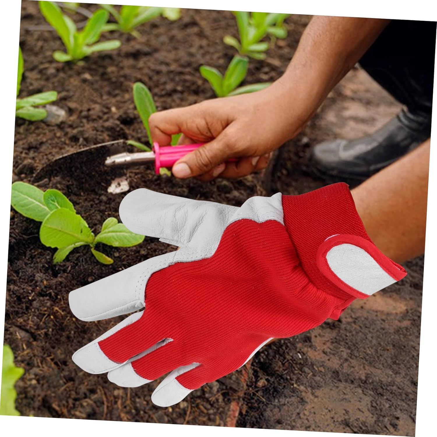 1 Pair Garden Pruning Gloves Gardening Tools Women'S Small Size Sticky Band Use