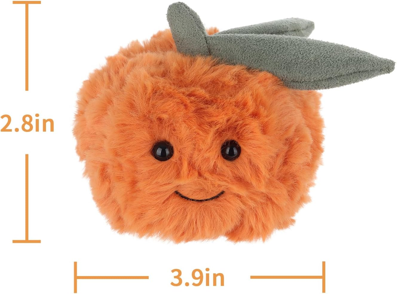 Apricot Lamb Fresh Orange Stuffed Animals for Kids, Soft Cute Plush Toys for Baby Girl and Boy, 2.8 Inches image number 5