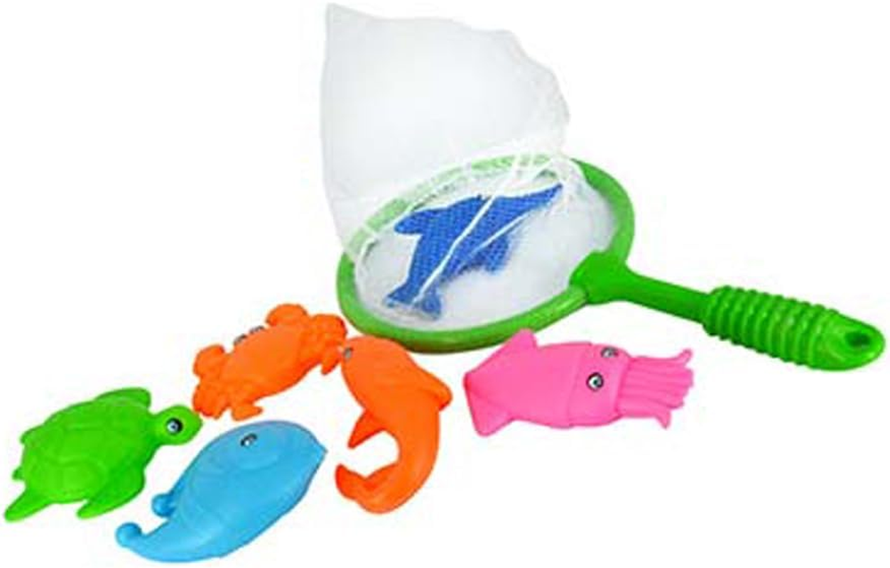 Yatsal Fishing Toy 7-Pieces Set with Net image number 1