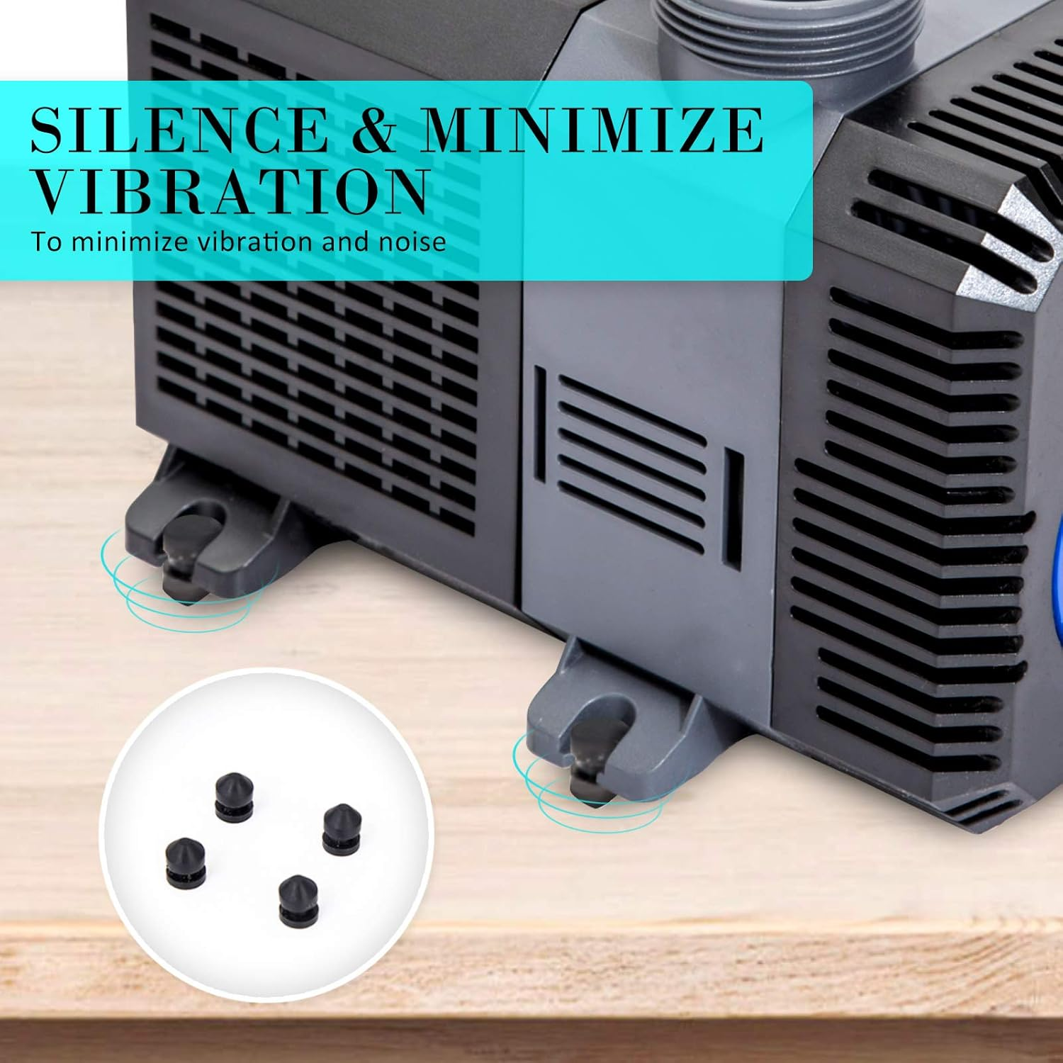 Dynamic Power 10,000L/H Submersible Aquarium Pond Water Pump, 80W, 6M Lift Height, Ultra-Quiet Energy Efficient Pump for Freshwater & Saltwater Fish Tanks, Fountains, Hydroponics, Koi Ponds image number 5