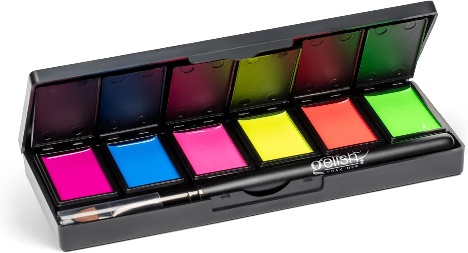Gelish Cream Solid Nail Gel Polish Neon & on & on 6Pc Palette image number 6