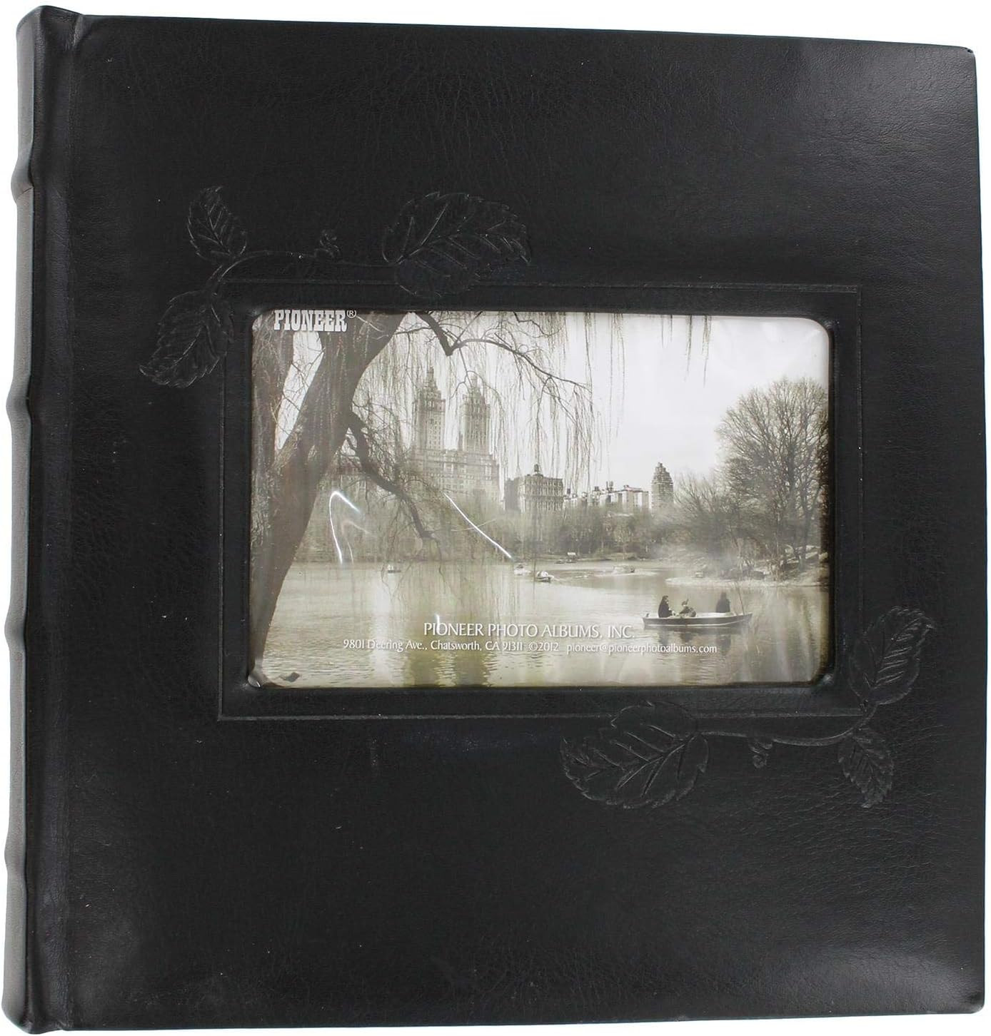 Ivy Embossed Frame Cover Photo Album, Brown