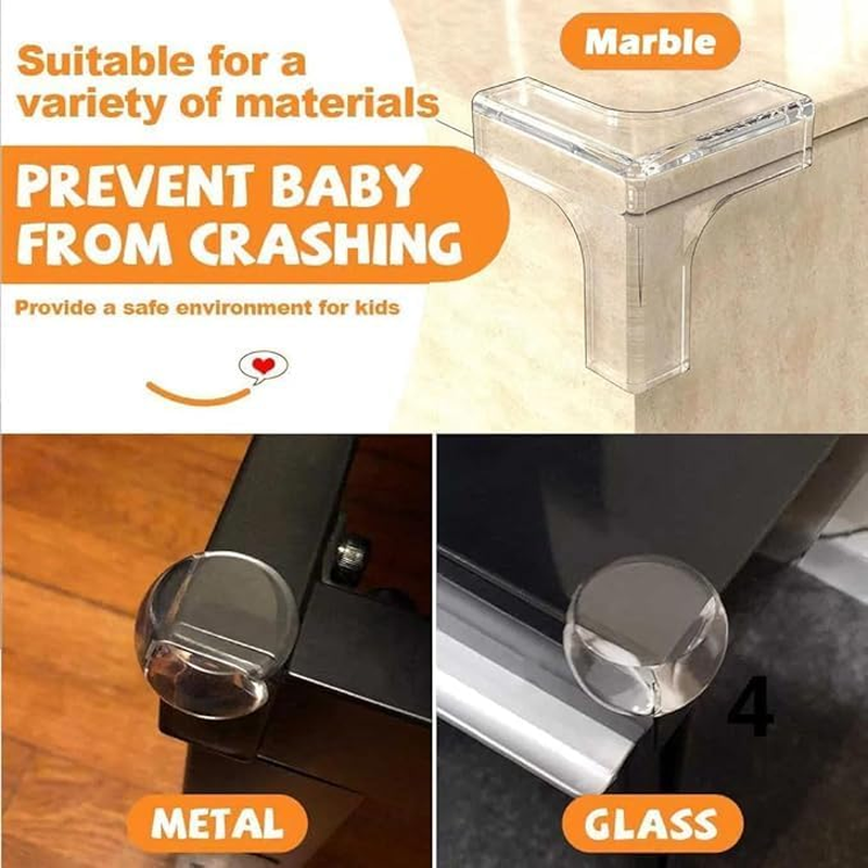 50 Pack Corner Protector for Baby, Furniture Corner Protectors Guard, Table Corner Covers, Baby Safety Corner Guards, Proof Corners and Edges Safety Bumpers Cushion (Transparent) image number 2