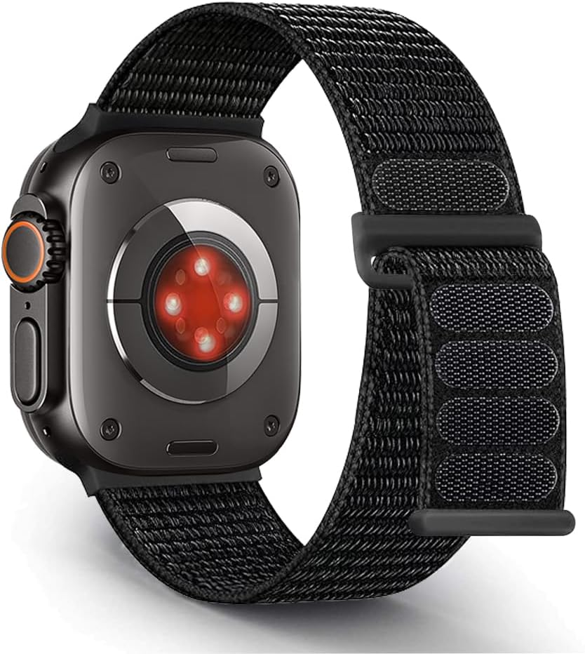 Gewhineul Sport Loop Band Compatible for Apple Watch Ultra 49Mm 46Mm 45Mm 44Mm 42Mm 41Mm 40Mm 38Mm, Soft Nylon Replacement Strap Compatible with Iwatch Ultra 2/Series 10/9/8/7/6/5/4/3/2/1/SE