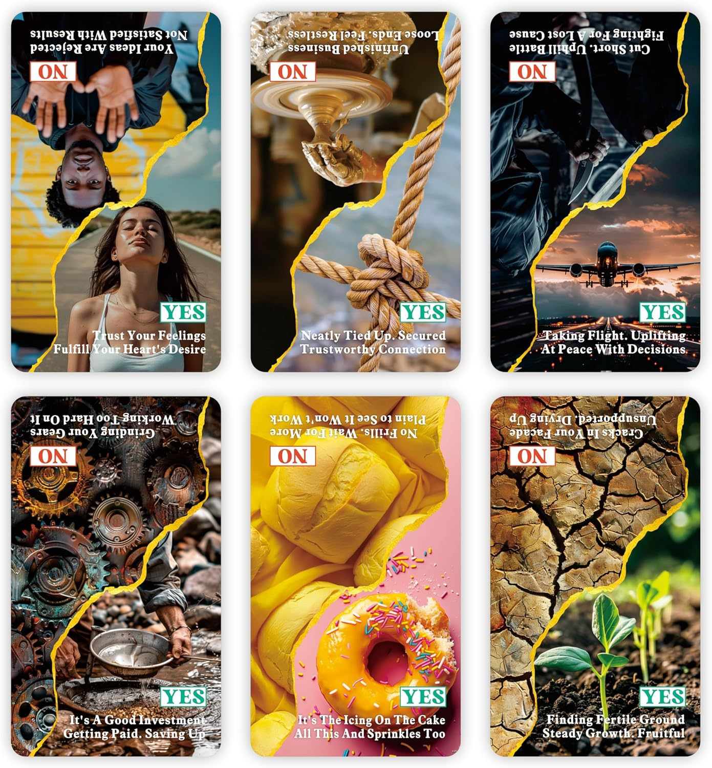 Yes or No Oracle Cards, Clarifying Life Situations Oracle Deck, Oracle Cards for Beginners, Simplify Your Decisions Instantly image number 3