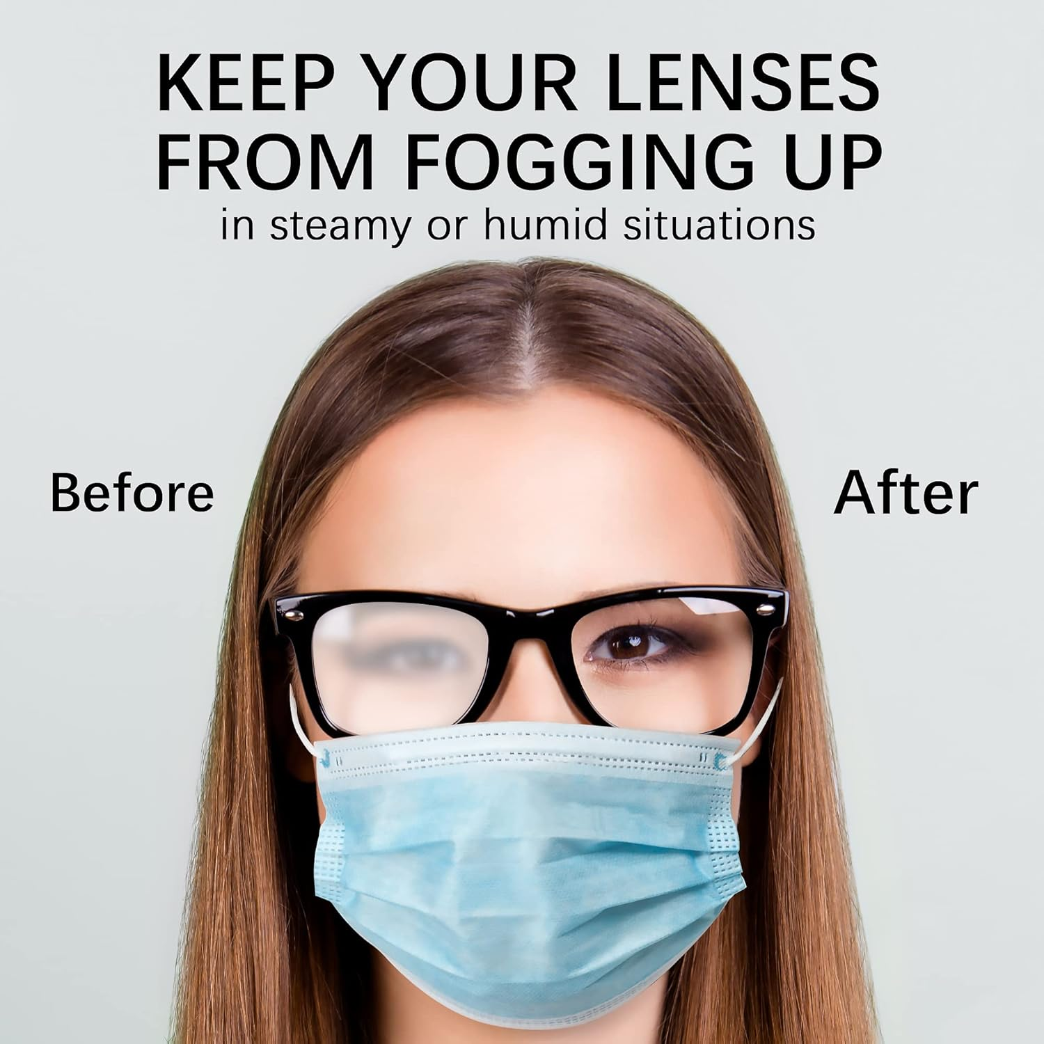 EOTW Anti-Fog Glass Wipes, 50 Pack Pre-Moistened Lens Wipes, Individually Wrapped Cleaning Wipes for Eyeglasses, Camera, Phone, Sunglasses, Ipad, Computer Screen and Tablets