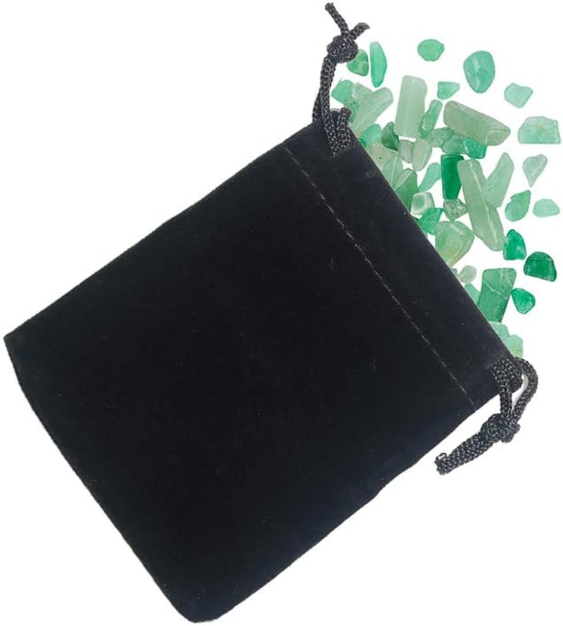 HRX Package Little Velvet Drawstring Pouches, 20Pcs Black Velvet Cloth Bags for Jewelry Small Gift (2.8" X 3.6") - Yellow image number 3