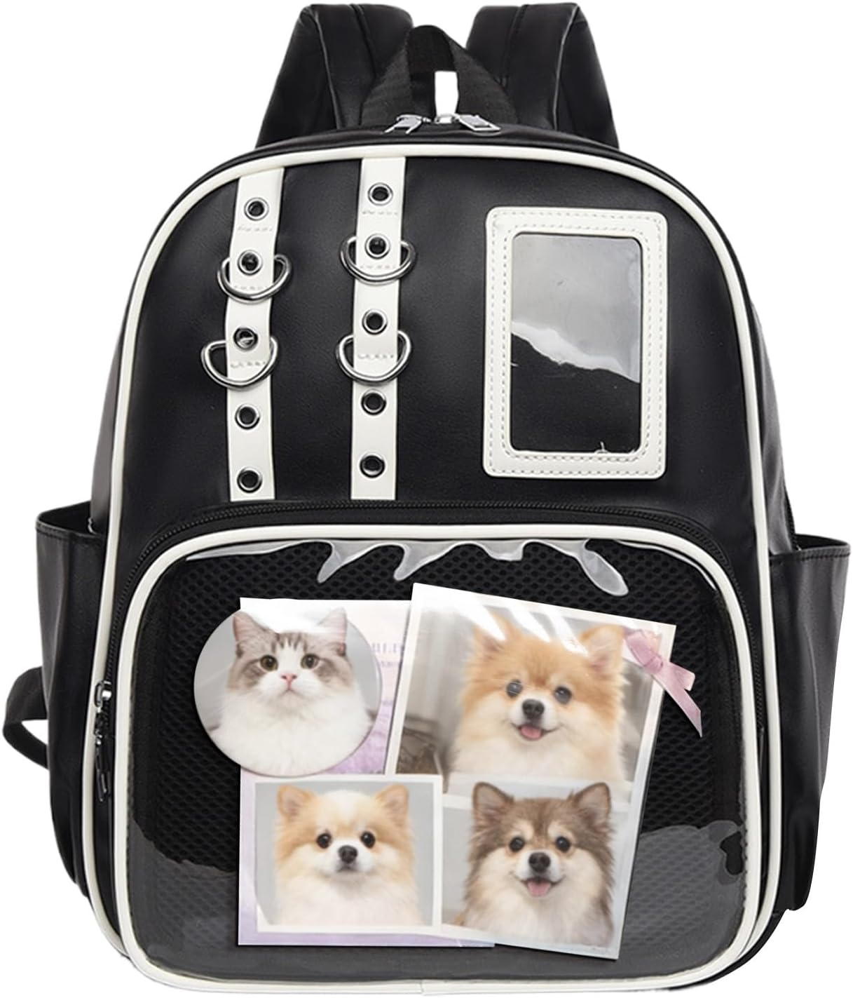 PU Bag - Aesthetic Storage Pouch with Pin Board,Badge Display Purse,For Travel Luggage Hiking Comic Con Work Fitness Everyday Sports Outdoors