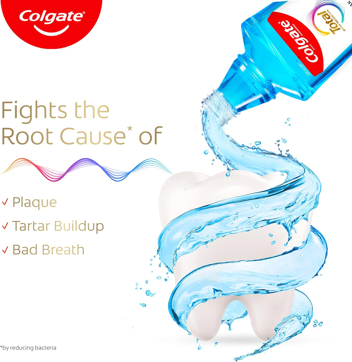 Colgate Total Active Prevention Clean Mint Mouthwash, 500Ml image number 1