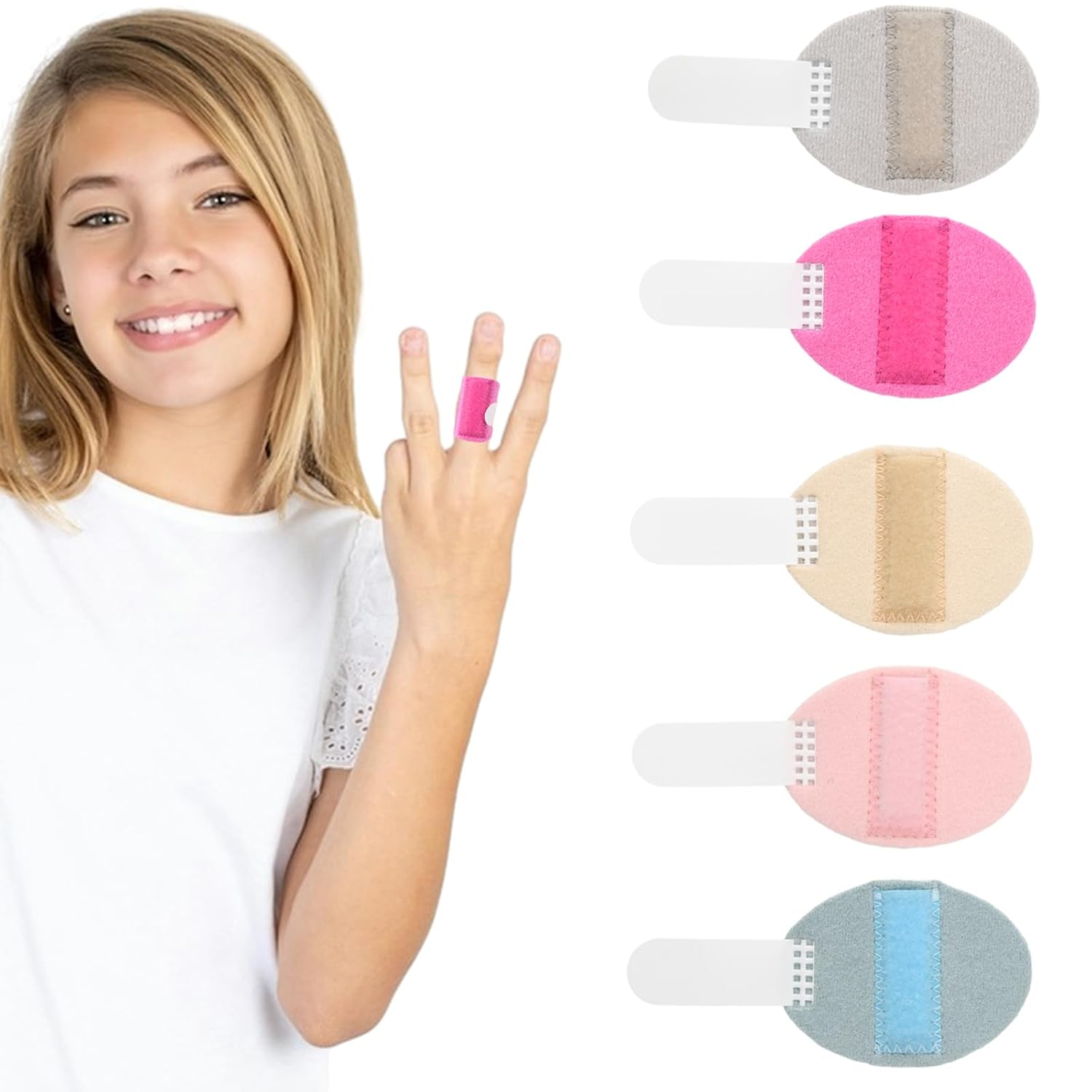 5 Pack Finger Splint, Adjustable Fingers Splints, Finger Stabilizer Finger Support, Finger Straightener Fingers Splint Stabilizer for Broken Fingers Arthritis (Small) image number 6