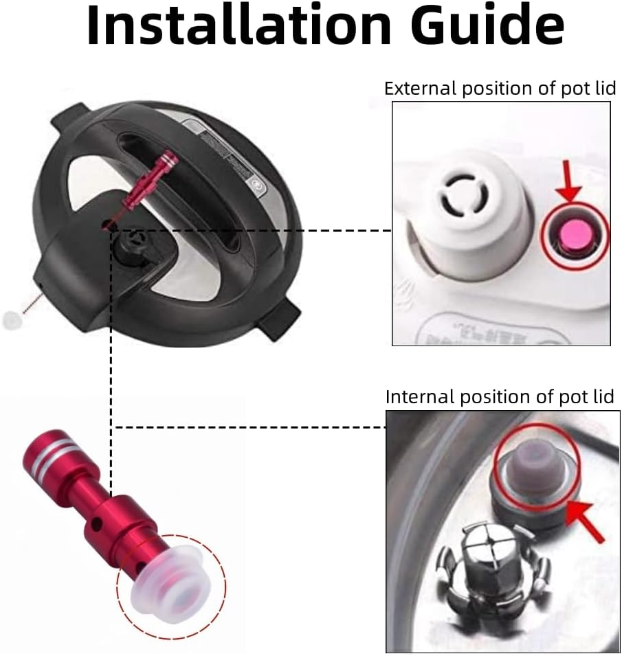 15Pcs Universal Replacement Floater Valves Silicone Gaskets,Electric Pressure Cookers Valves Seal Rings,Pressure Pots Accessories,Silicone Caps for Instant Pot,Pressure Cooker Parts and Accessories image number 3