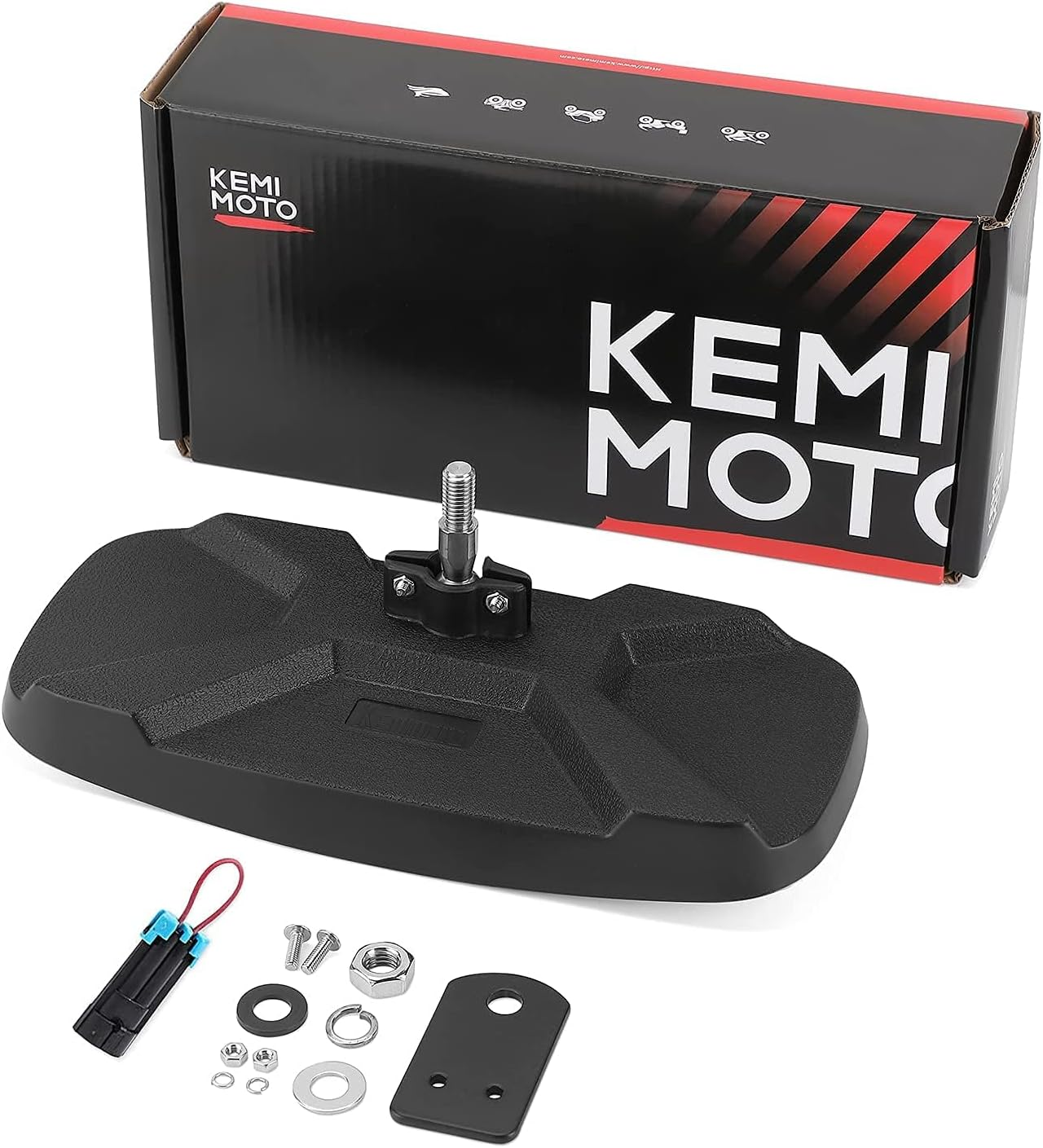 KEMIMOTO UTV Rear View Mirror Compatible with Polaris Ranger 500 570 900 XP 1000 Xp/Crew 2017-2025 with Factory Drop down Mounting Tab, UTV Panoramic Rear View Mirror OEM #2879969