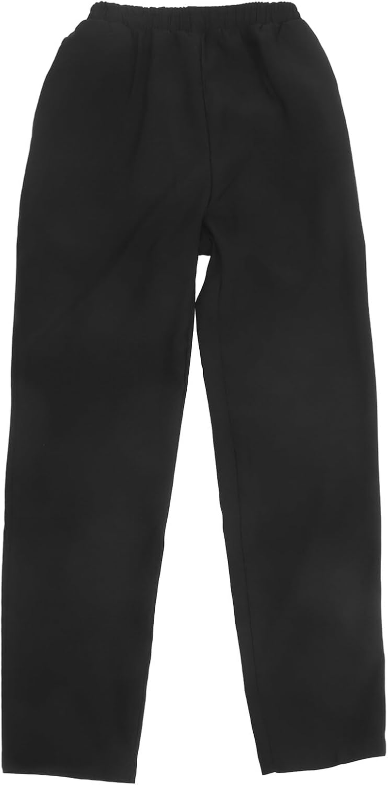 Luxshiny Black Chef Pants, 2 Pocket Baggy Cargo Chef Pants with Drawstring Waist