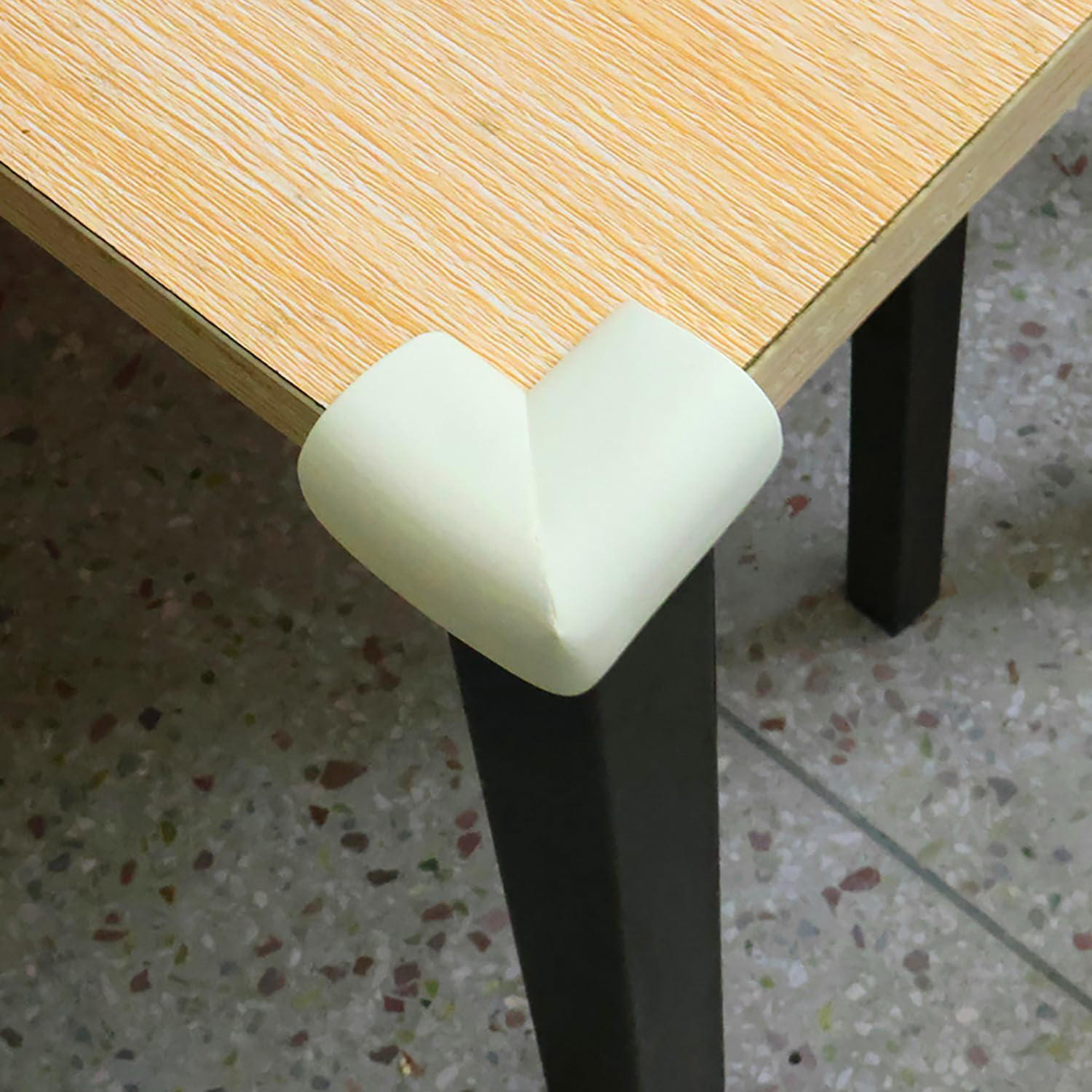 Foam Corner Protectors and Edge Guards for Proofing Furniture, Pre-Taped Safety Bumpers with Strong Adhesive, 4-Pack for Tables, Desks, Cabinets,White - Orevan image number 5