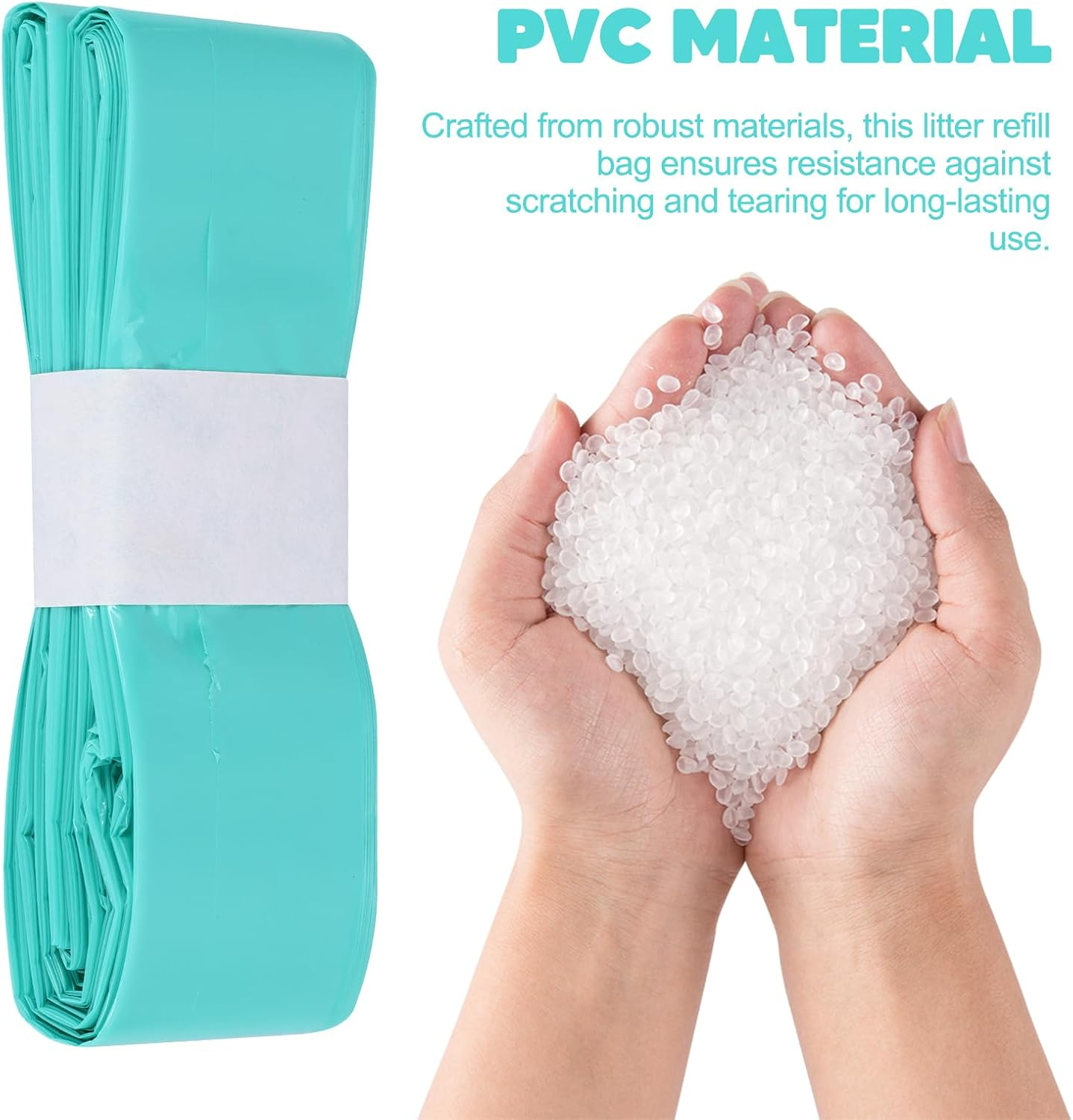 Cat Litter Refill Bags, 4.5 M Refill Bags for Litter, Pack of 10 Refill Container for Cat Litter Compatible with Litter Loose Refill Cassette (Without Cartridge)