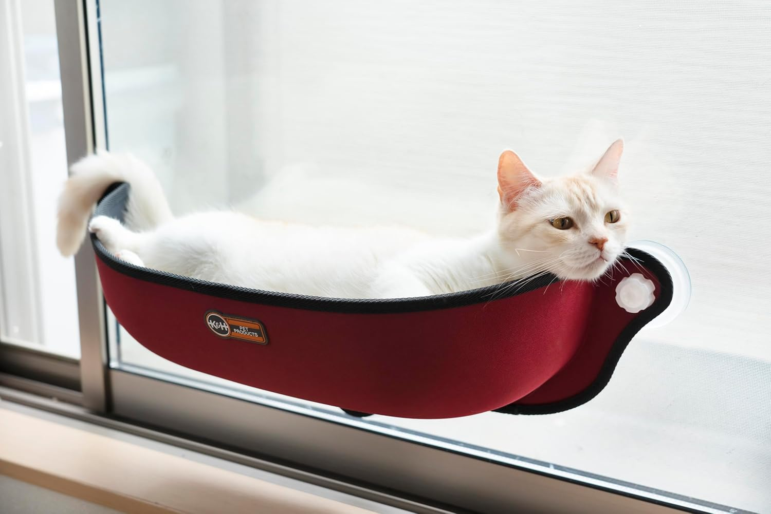 K&H Window Bed Kitty SILL GREY/KHBD6295GR/WINDOW 6295GR/WINDOW Bed Suction CAT Bed Screw Bed Suction CAT Bed Suction CAT Bed Grey/Screw CAT Bed Suction CAT Bed Grey CAT Bed image number 2