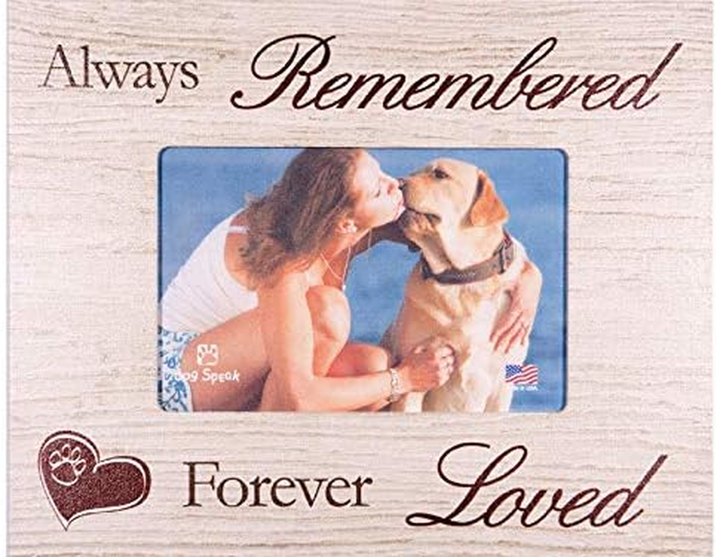 Dog Memorial Picture Frame: Always Remembered - Forever Loved image number 2
